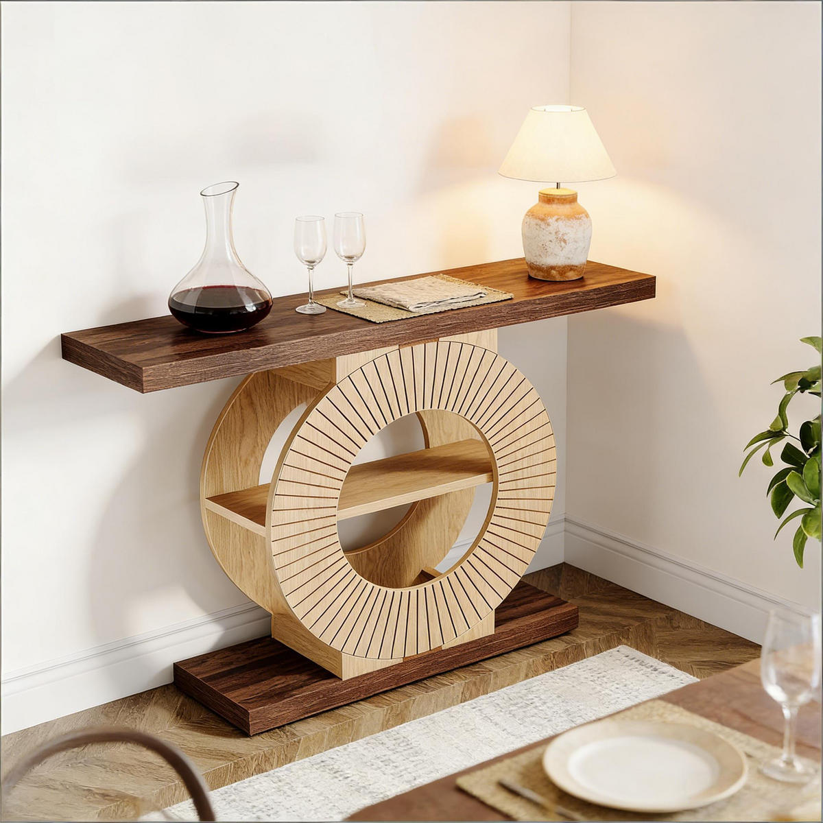 KONSOLENTISCH Braun 100/29,5/79,5 cm - Braun, Holz (29.5/100/79.5cm) - PANGIVO