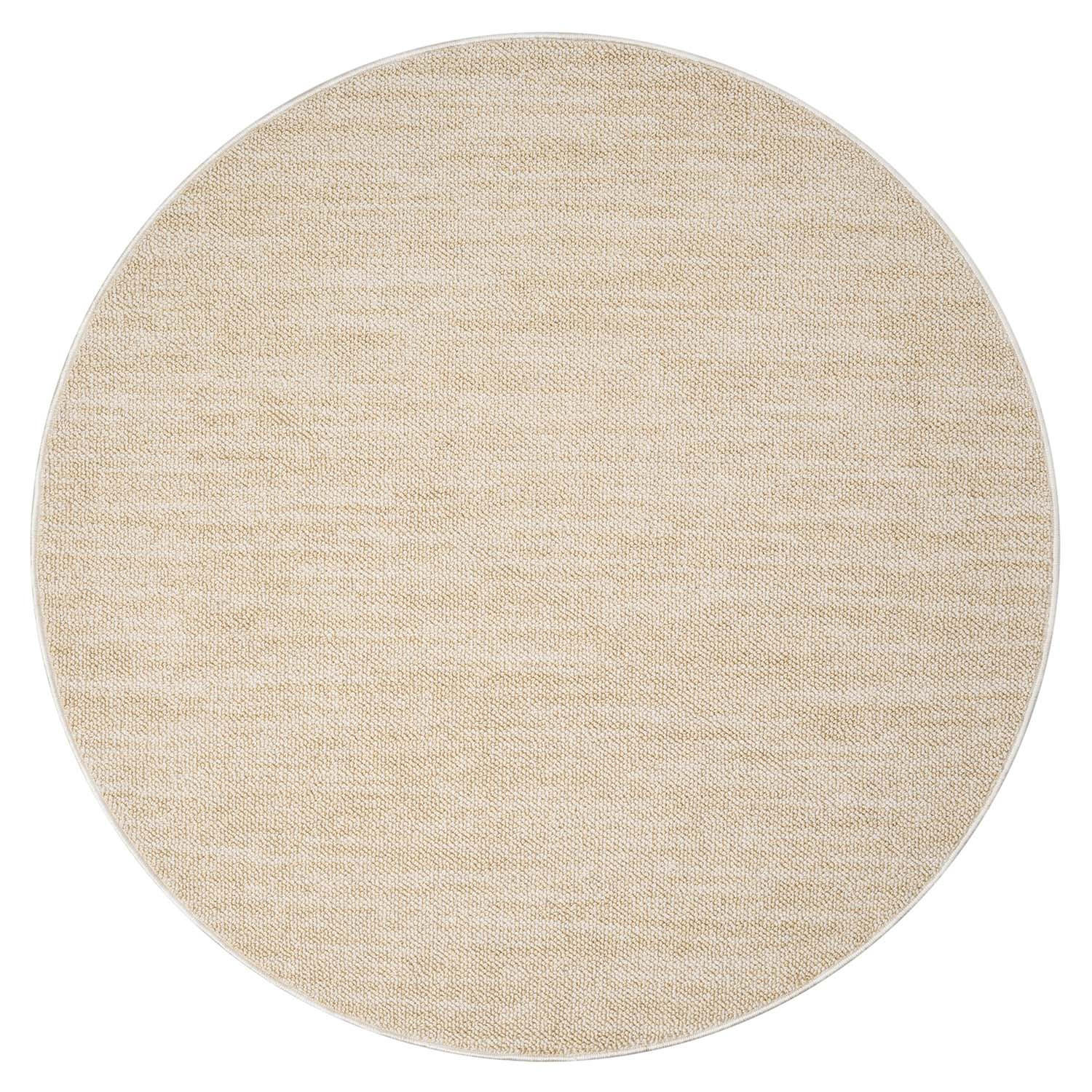 KURZFLOR-TEPPICH Clasico 0052 Gelb 200 cm Rund - Gelb, Textil (200/200cm) - carpet city