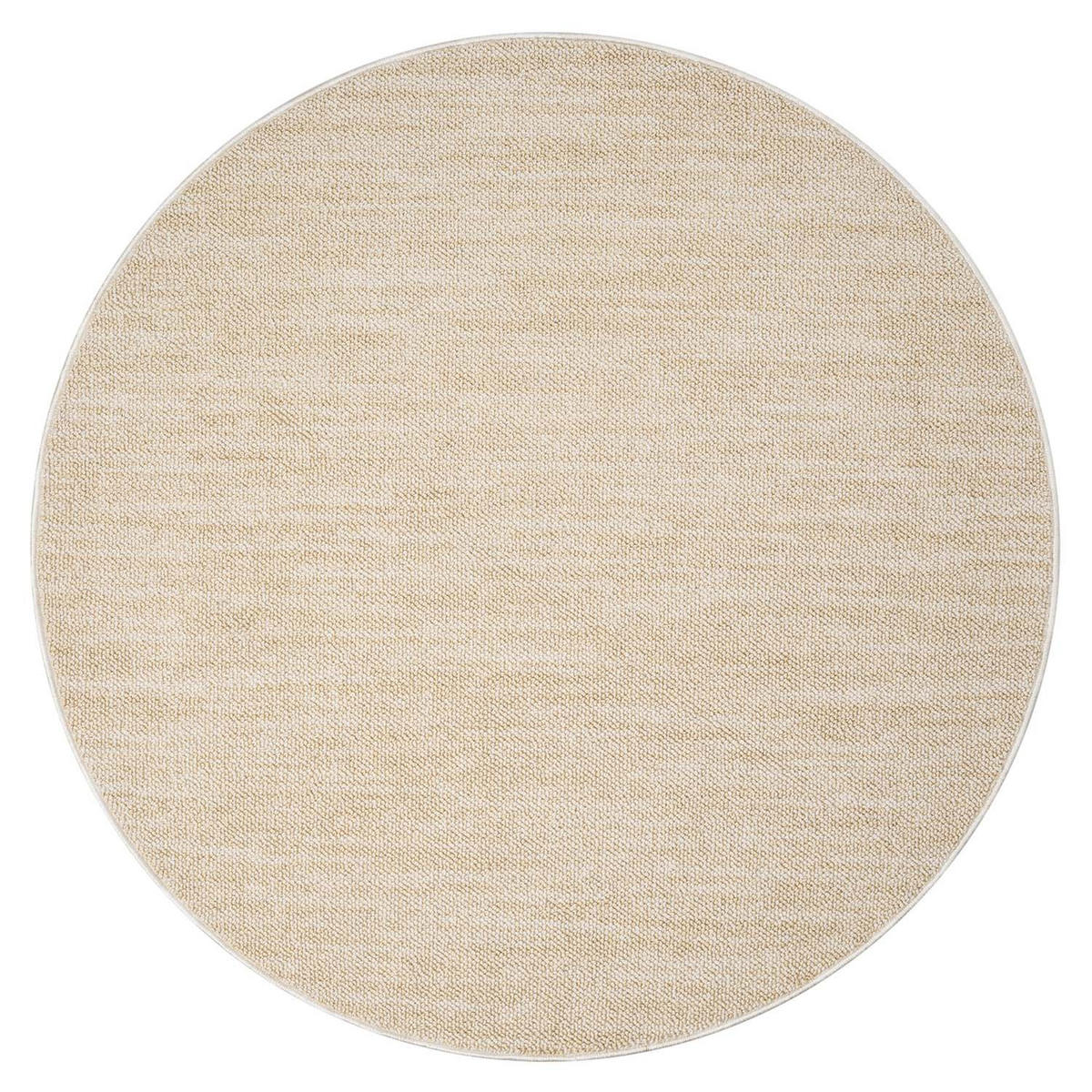KURZFLOR-TEPPICH Clasico 0052 Gelb 200 cm Rund - Gelb, Textil (200/200cm) - carpet city