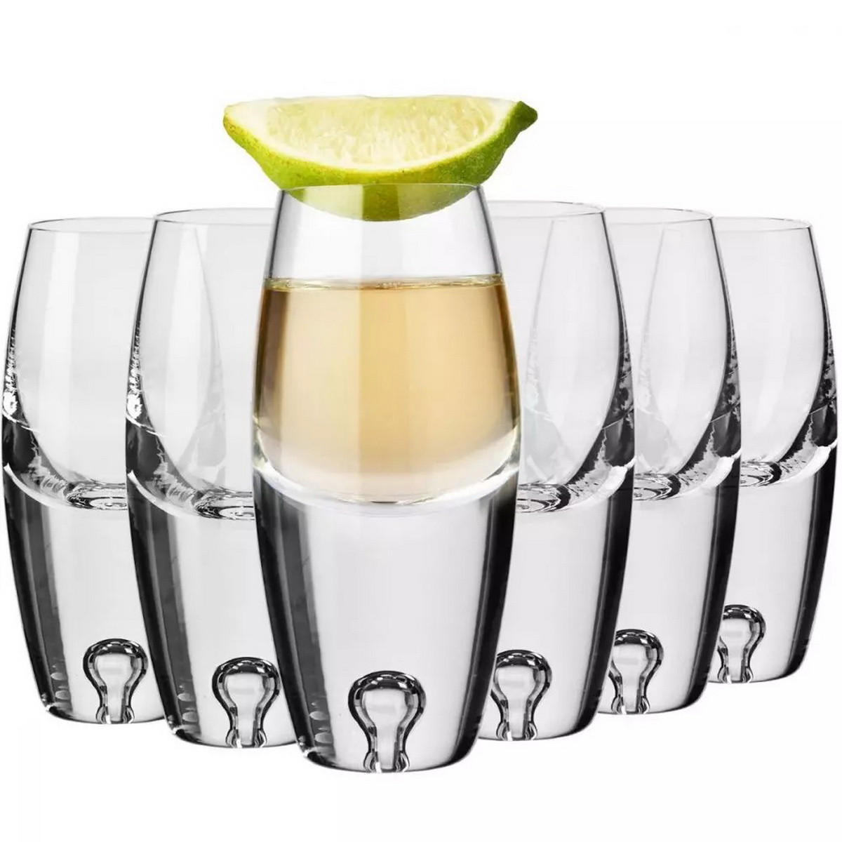 TEQUILAGLÄSER Legend, 6er-Set, 80 ml, Handgemacht - Transparent, Glas (0.08L) - Krosno Glass