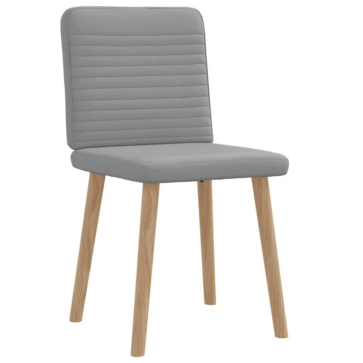 ESSZIMMERSTÜHLE 2 Stk. Hellgrau Stoff 45*54*86cm - Grau, Metall (45/86/54cm) - ZMH