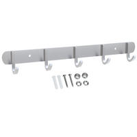 HAKENLEISTE 38.1/4.7/4.7 cm - Silberfarben, Metall (4.7/4.7/38.1cm) - Intirilife