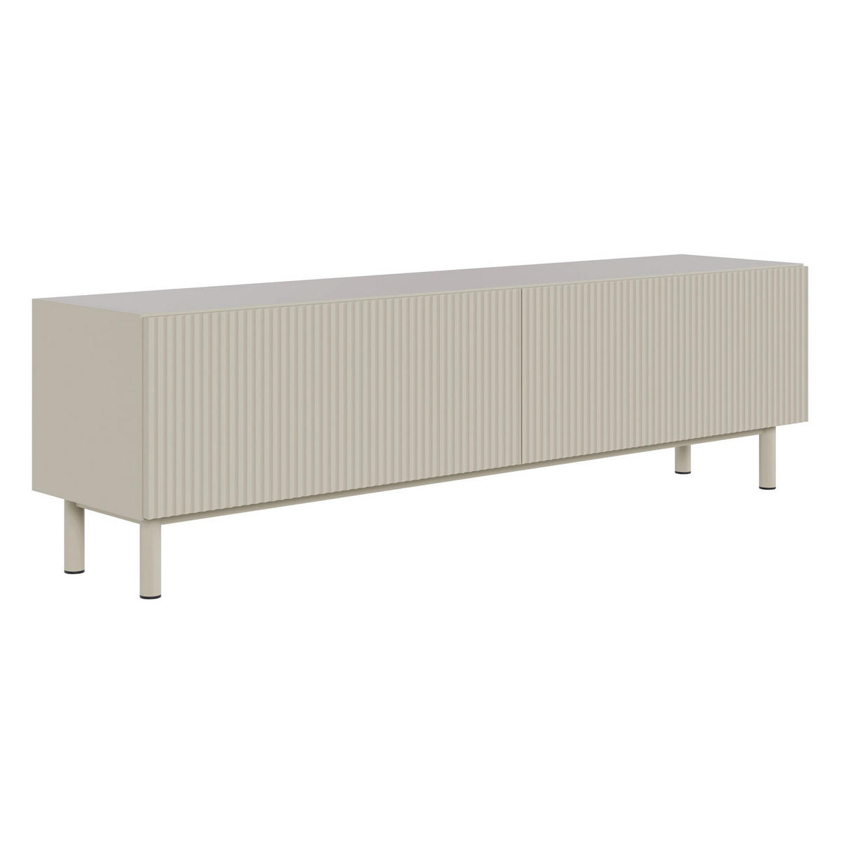 TV-LOWBOARD Veldio New Greige 140 cm - Taupe, Holzwerkstoff/Metall (140/46.5/31.6cm) - Selsey