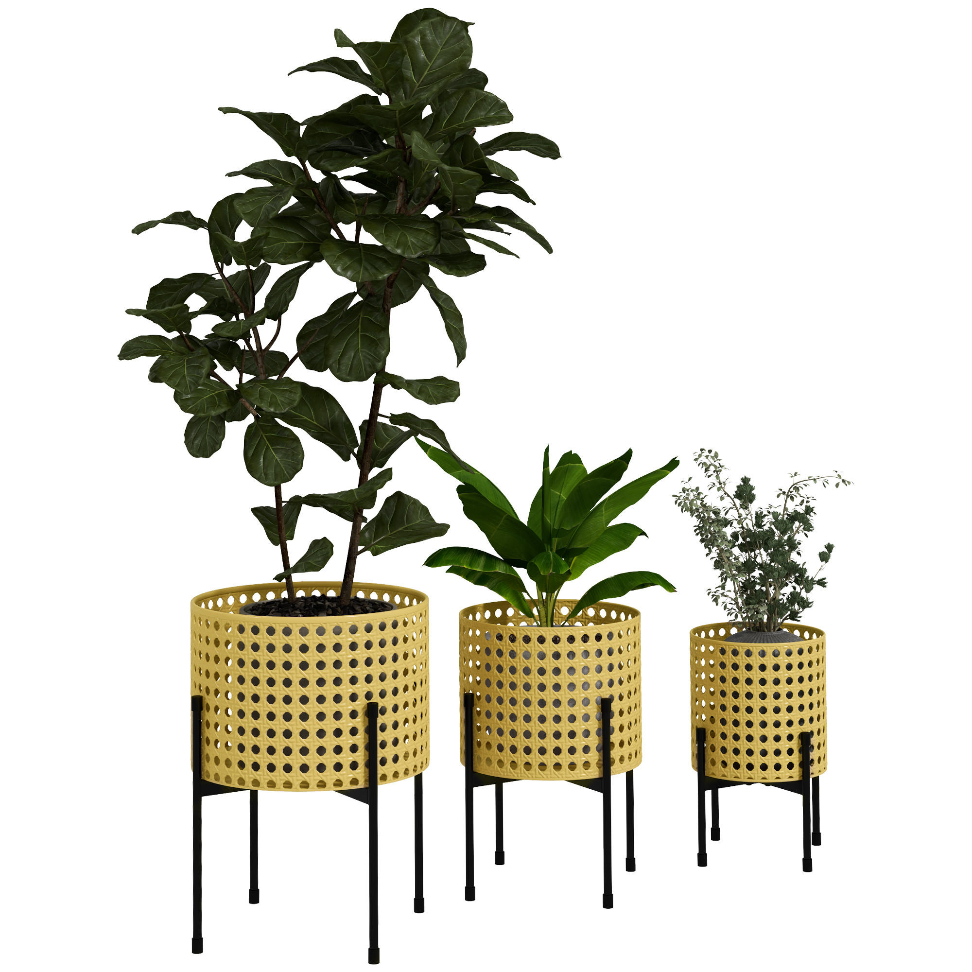 PFLANZENSTÄNDER , Stahl, Gold - Goldfarben, Metall (40cm) - Outsunny
