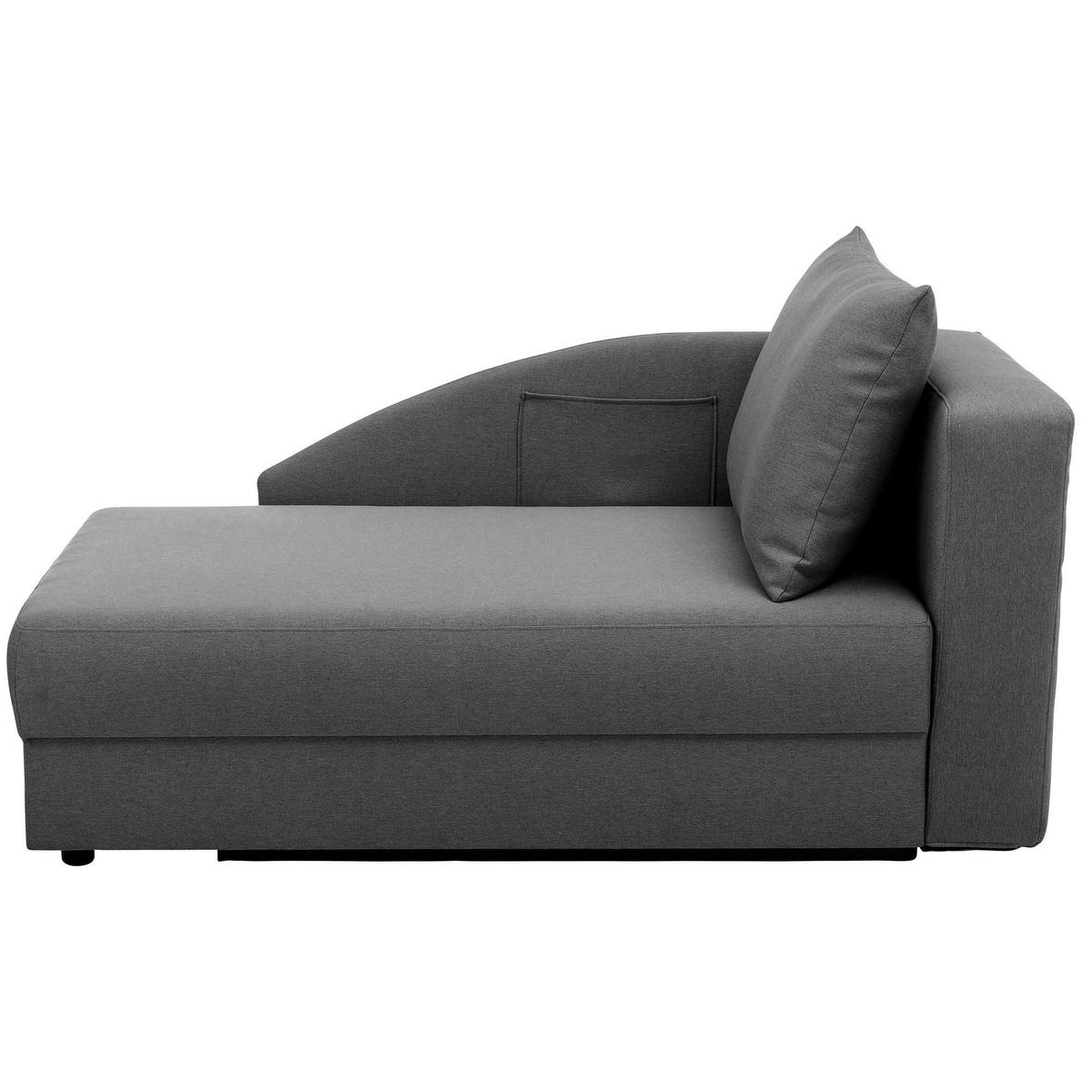 RECAMIERE Armlehne rechts Kalila Flachgewebe anthrazit - Anthrazit, Kunststoff (154/86/93cm) - 58aufmkessel