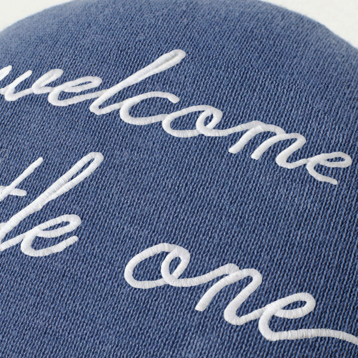 BALLON-KISSEN "Welcome Little One" Blau - Blau, Textil (30/25cm) - nordic coast company