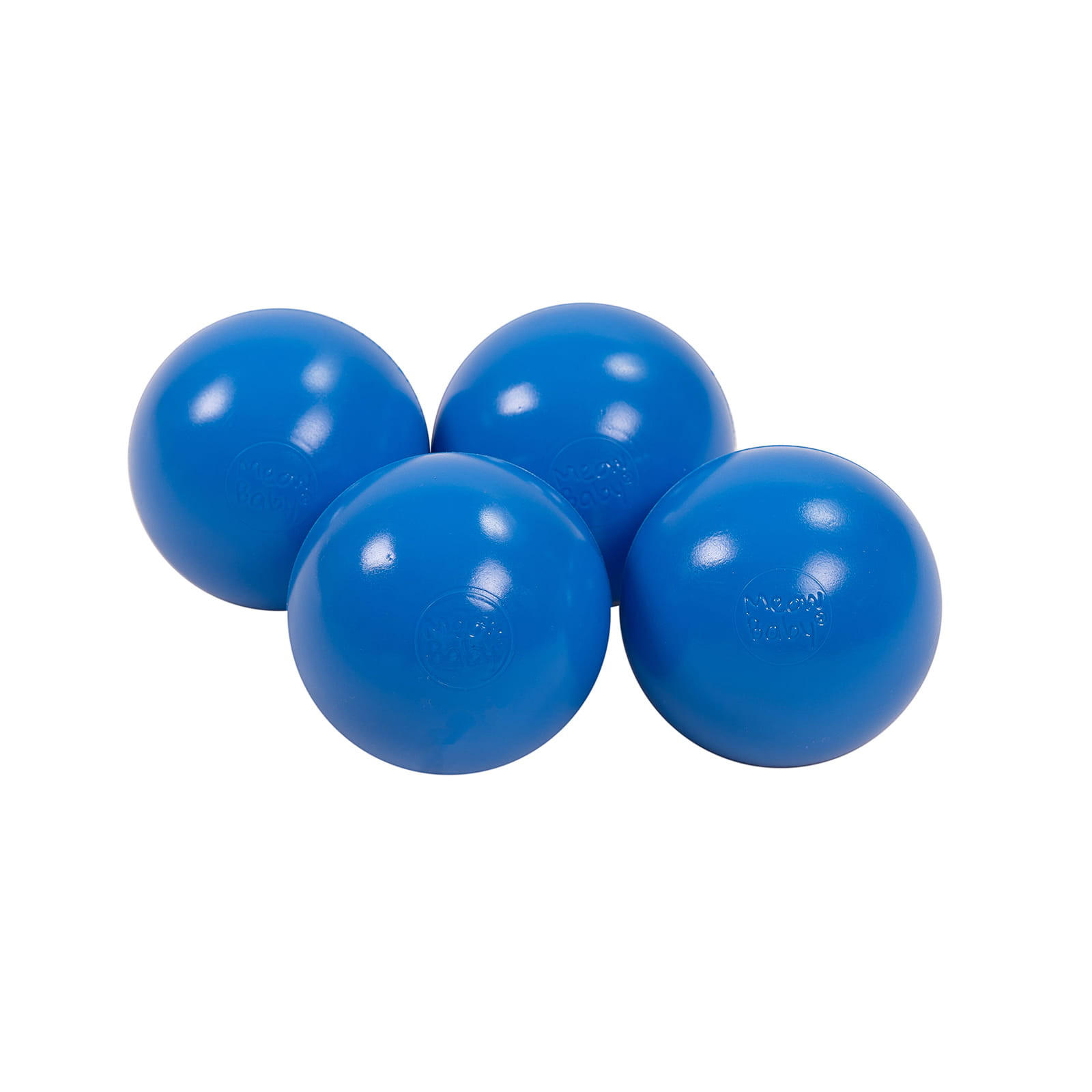 BÄLLE für Bällebad, Kinder Spielbälle, Plastikbälle 50 pcs.: Blau - Blau, Textil (7/7/7cm) - MeowBaby