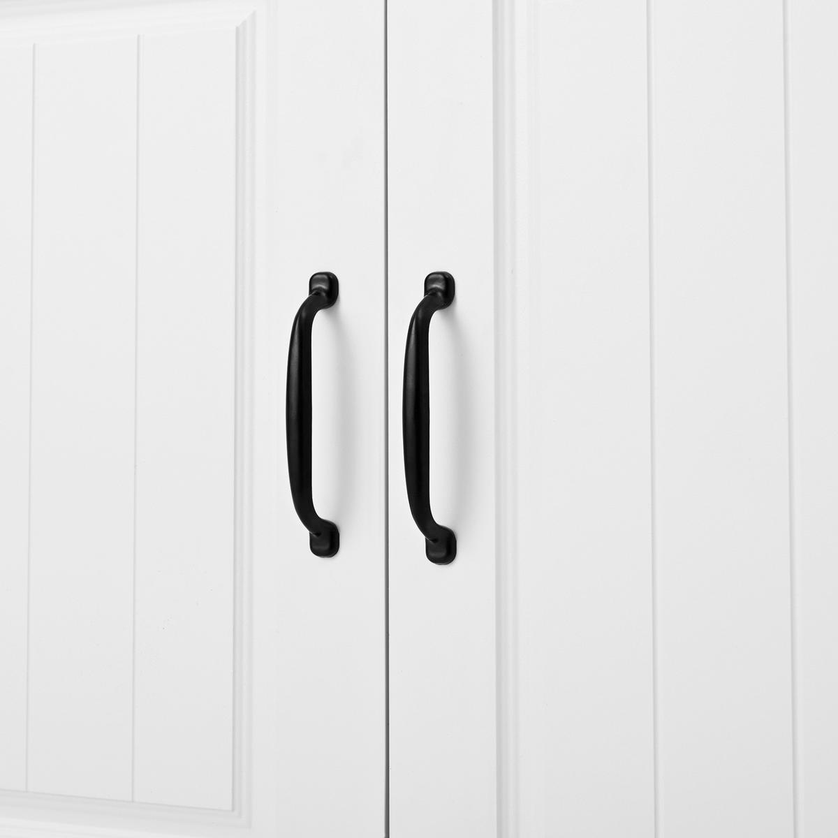 SCHUHSCHRANK 75/36/95,5 cm in Weiß mit 2 Türen, 1 Schublade und offenem Fach - Weiß, Holzwerkstoff (75/95.5/36cm) - BEAOK