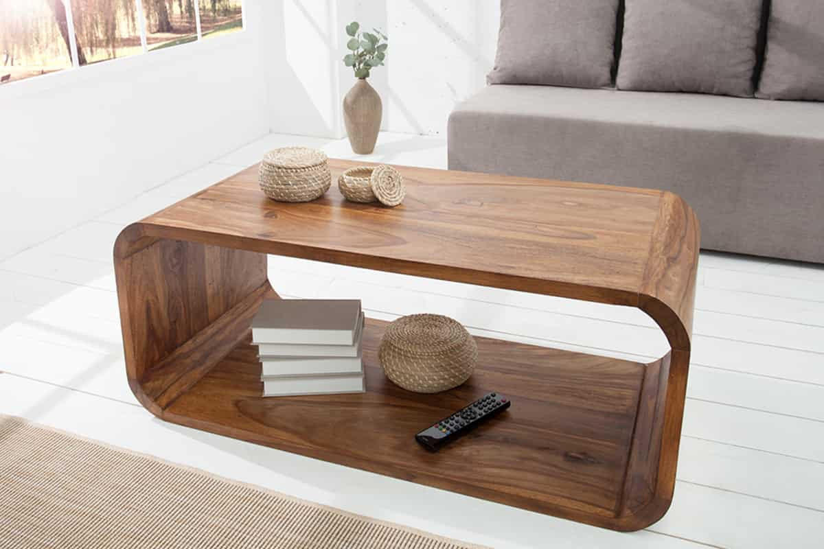 COUCHTISCH CUBUS Sheesham rechteckig Natur 100cm - Braun, Holz (50/100/40cm) - riess-ambiente