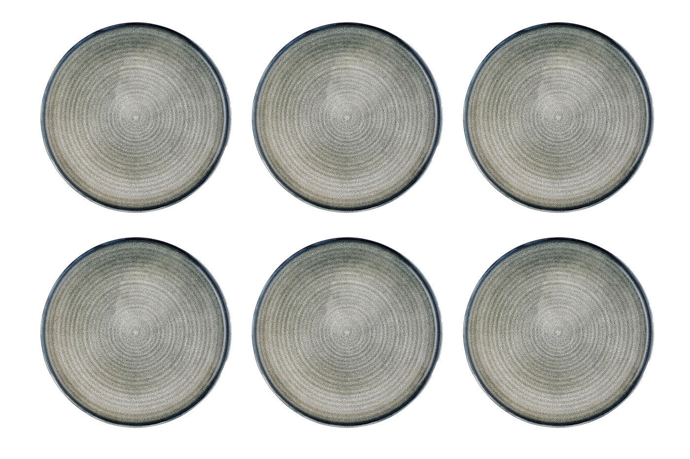 TELLER Zen Ø28cm - 6er-Set - Naturfarben - Grau, Keramik (28cm) - Björn