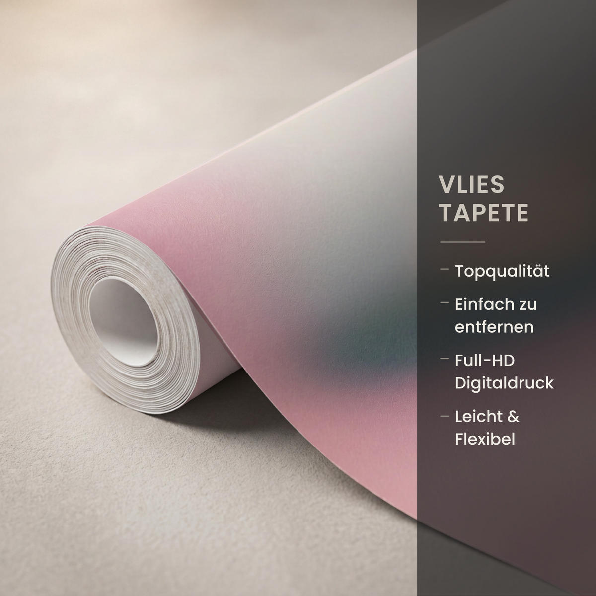 TAPETE - Blumen - Lila - Unscharf - 260x200 cm - Rosa, Papier (260/200cm) - OnlyWow