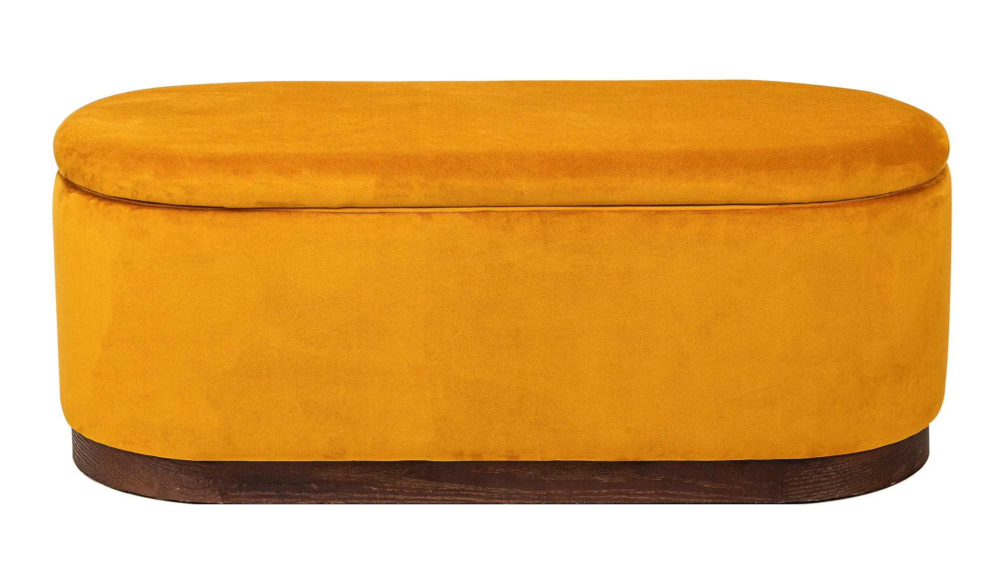 SITZBANK Samt Gelb - Gelb, Textil (100/40/40cm) - Nordlys