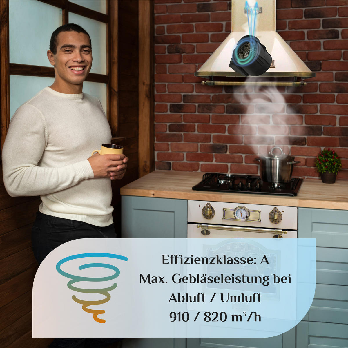 WANDHAUBE A 6315 ElfEm Eco Elfenbein 60cm - Beige, Metall (60/86.5/48cm) - Kaiser Küchengeräte