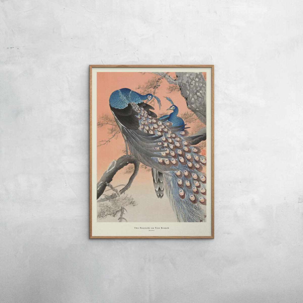 POSTER A.P. Atelier - Two Peacocks on Tree Branch - Multicolor, Papier (50/70/0.1cm) - Poster&Frame
