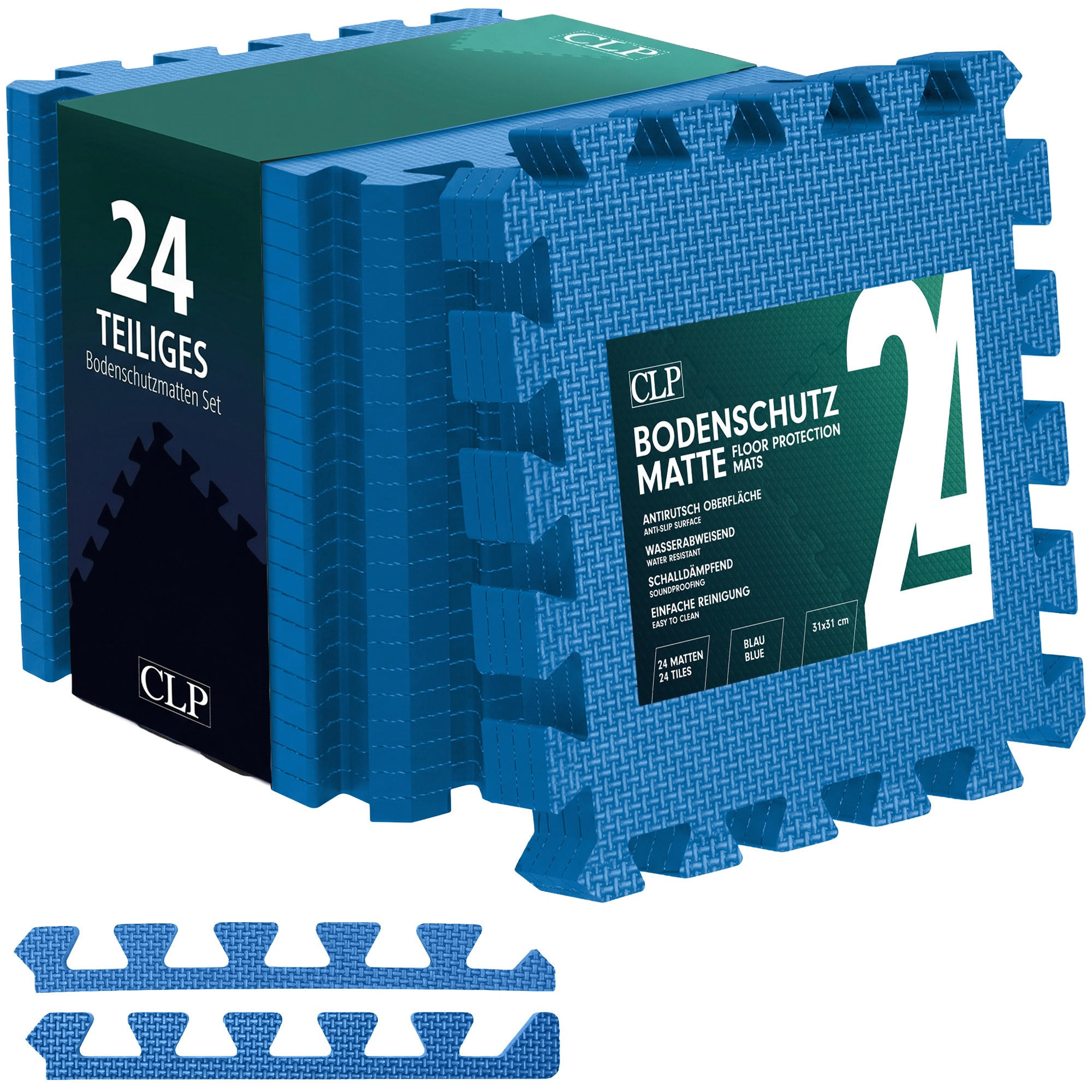 CLP Bodenschutzmatte Blau 31x31 cm