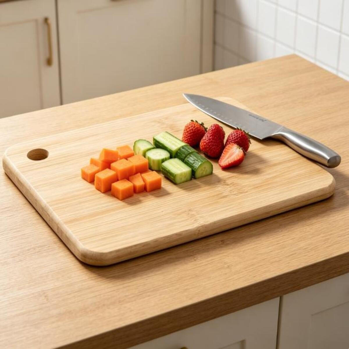 SCHNEIDEBRETT 20/1/15 cm - Beige, Holz (1/20cm)