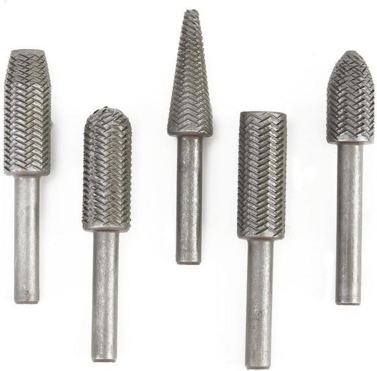 SCHLEIFSTIFTE – 5 Stück, 6 mm Schaftdurchmesser - Silberfarben, Metall (1.1/1.1/6cm) - DCA
