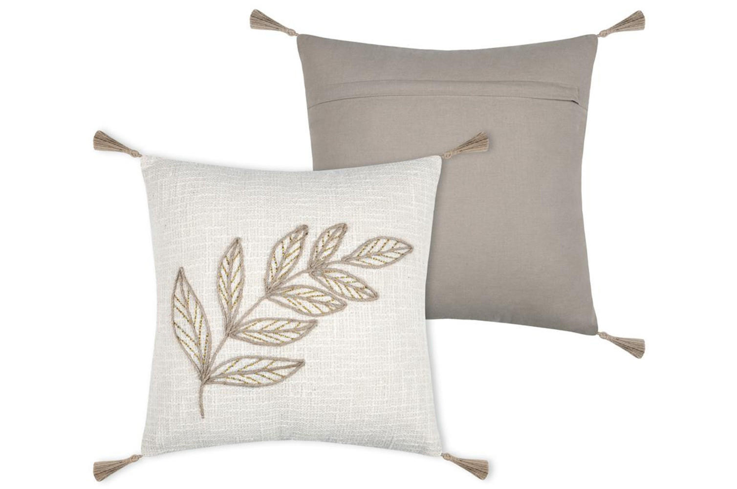 DEKOKISSEN Hemera 40/40 cm - Beige, Naturmaterialien (40/40cm)