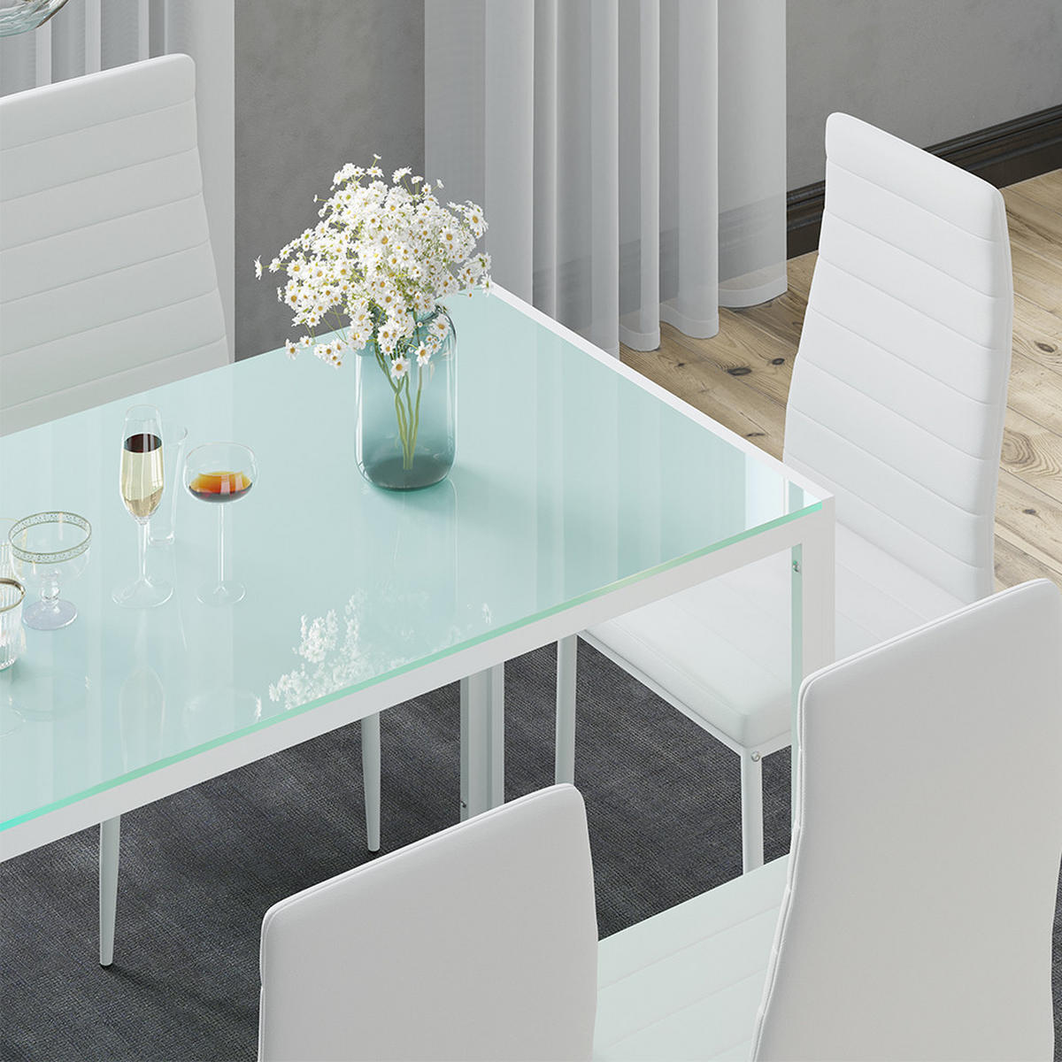 ŽIDLE JÍDELNY Grand Bílá - bílá, plast (42.5/96/48cm) - Vicco