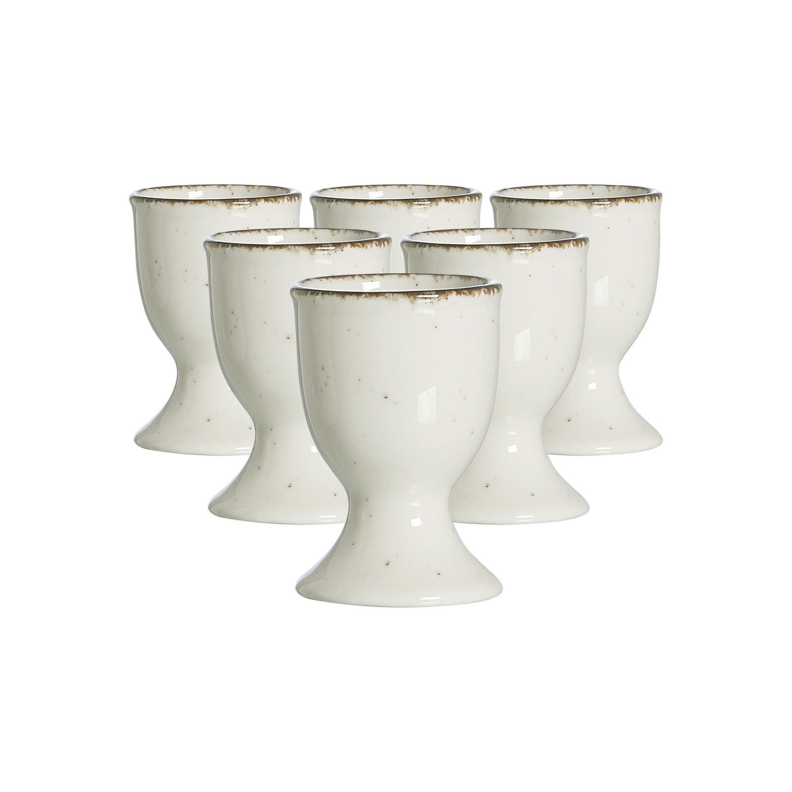 EIERBECHER Casa Beige ø 5 cm 6er Set - Beige, Keramik (5/7/5cm) - Ritzenhoff Breker