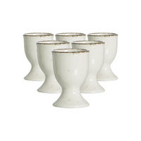 EIERBECHER Casa Beige ø 5 cm 6er Set - Beige, Keramik (5/7/5cm) - Ritzenhoff Breker