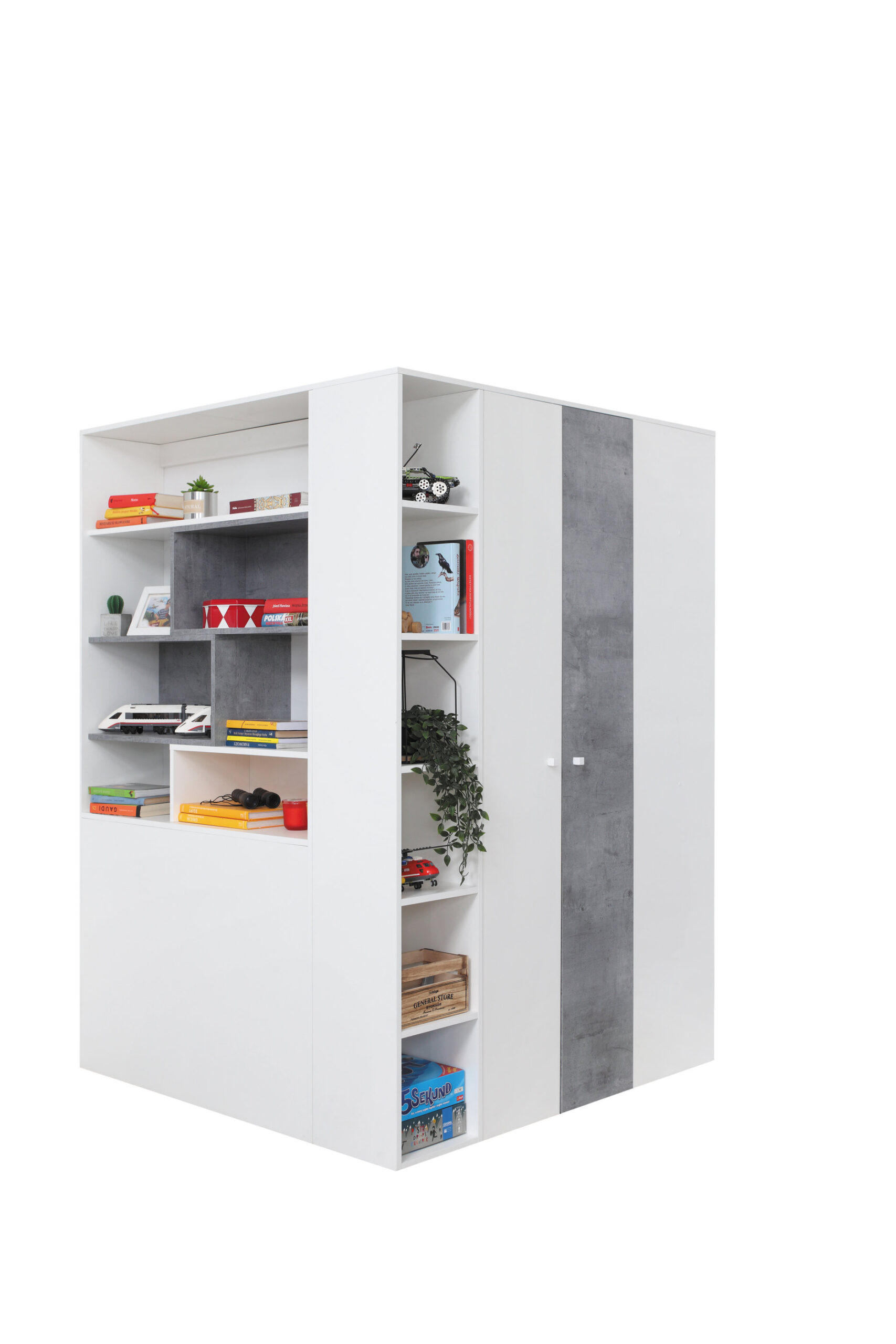 XXXLutz Kleiderschrank Weiß 80x200x120 cm