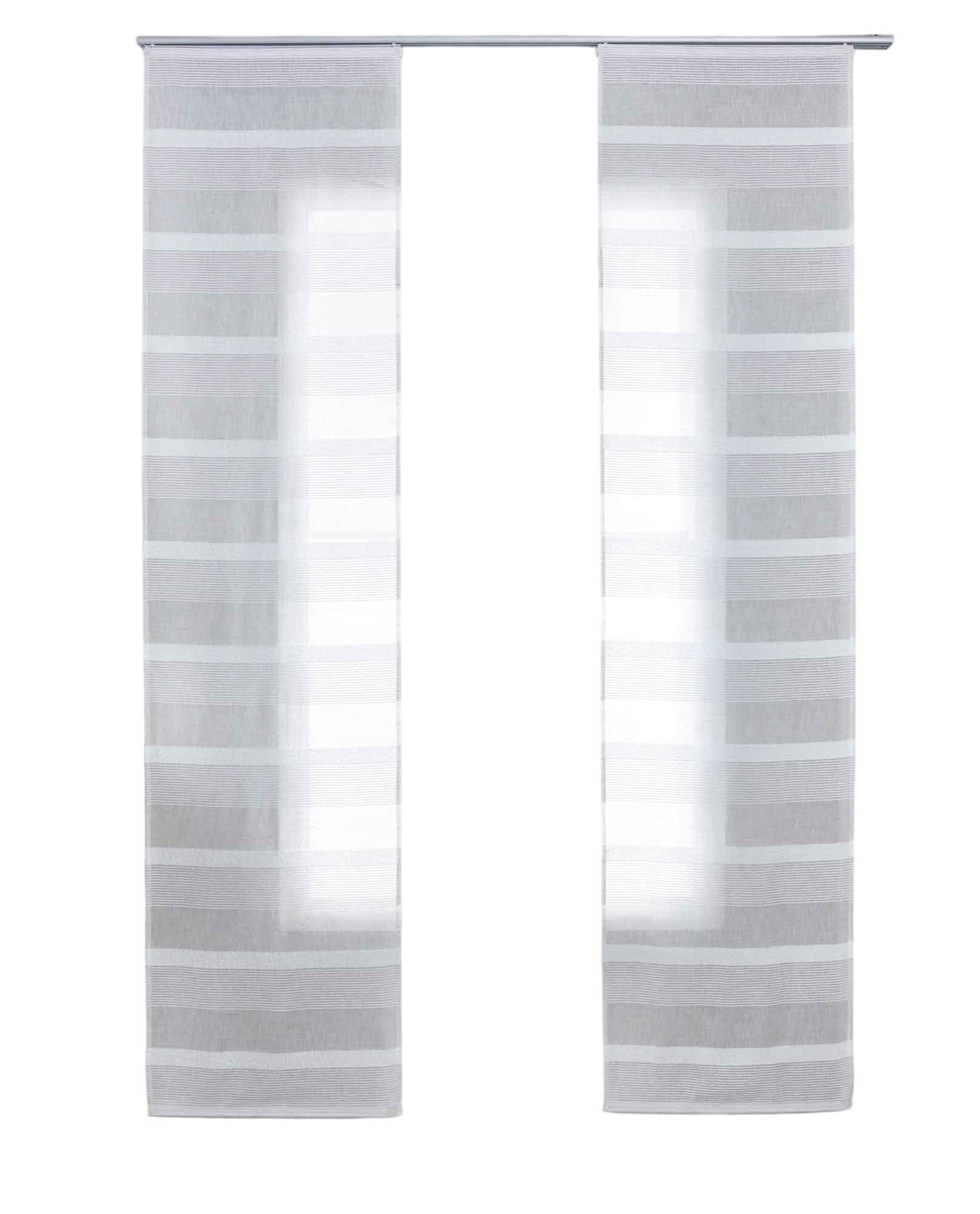 SCHIEBEVORHANG 2ER SET »Halle« HxB 245x60 cm Natur - Naturfarben, Textil (60/245cm) - Gardinenbox