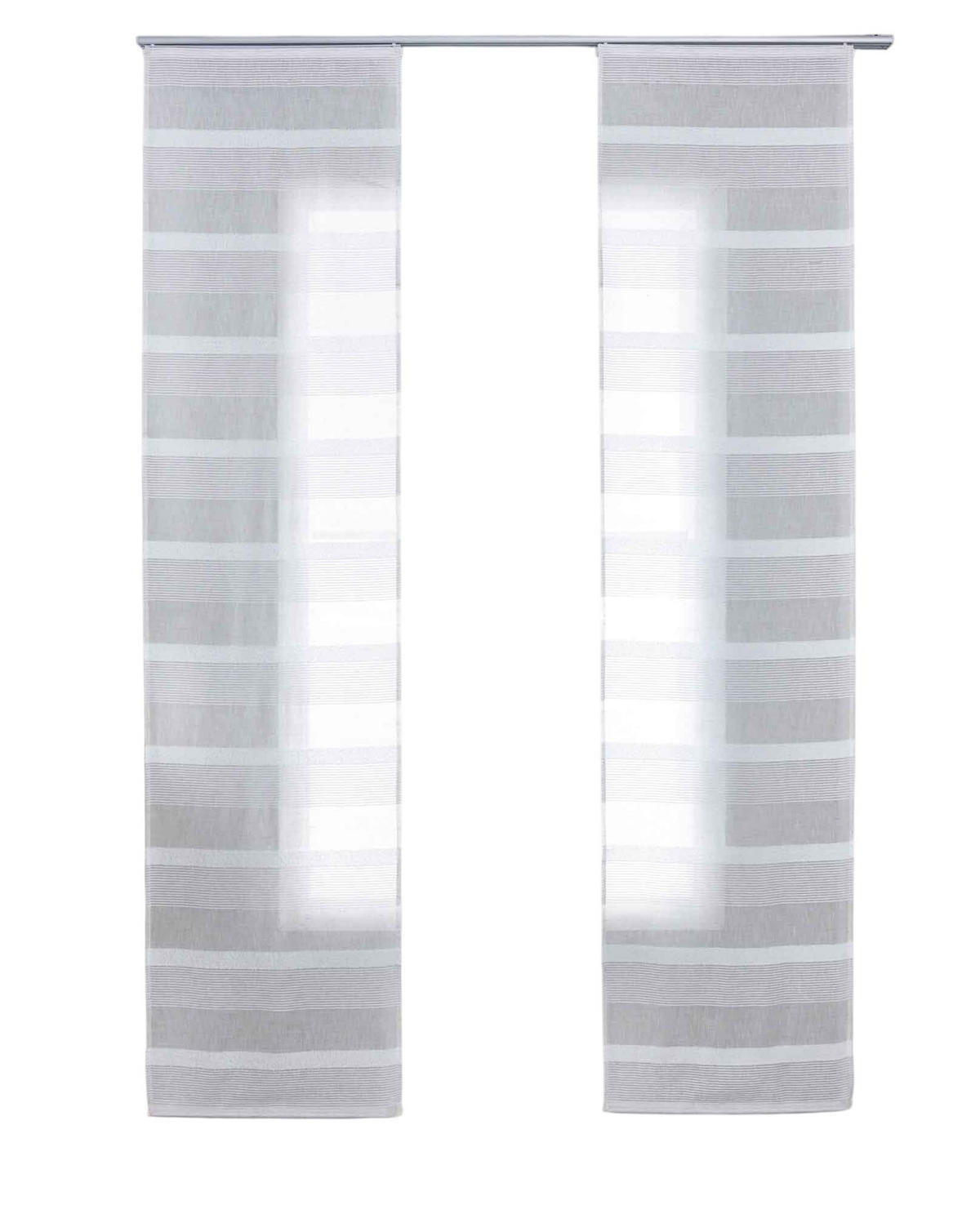 SCHIEBEVORHANG 2ER SET »Halle« HxB 245x60 cm Natur - Naturfarben, Textil (60/245cm) - Gardinenbox