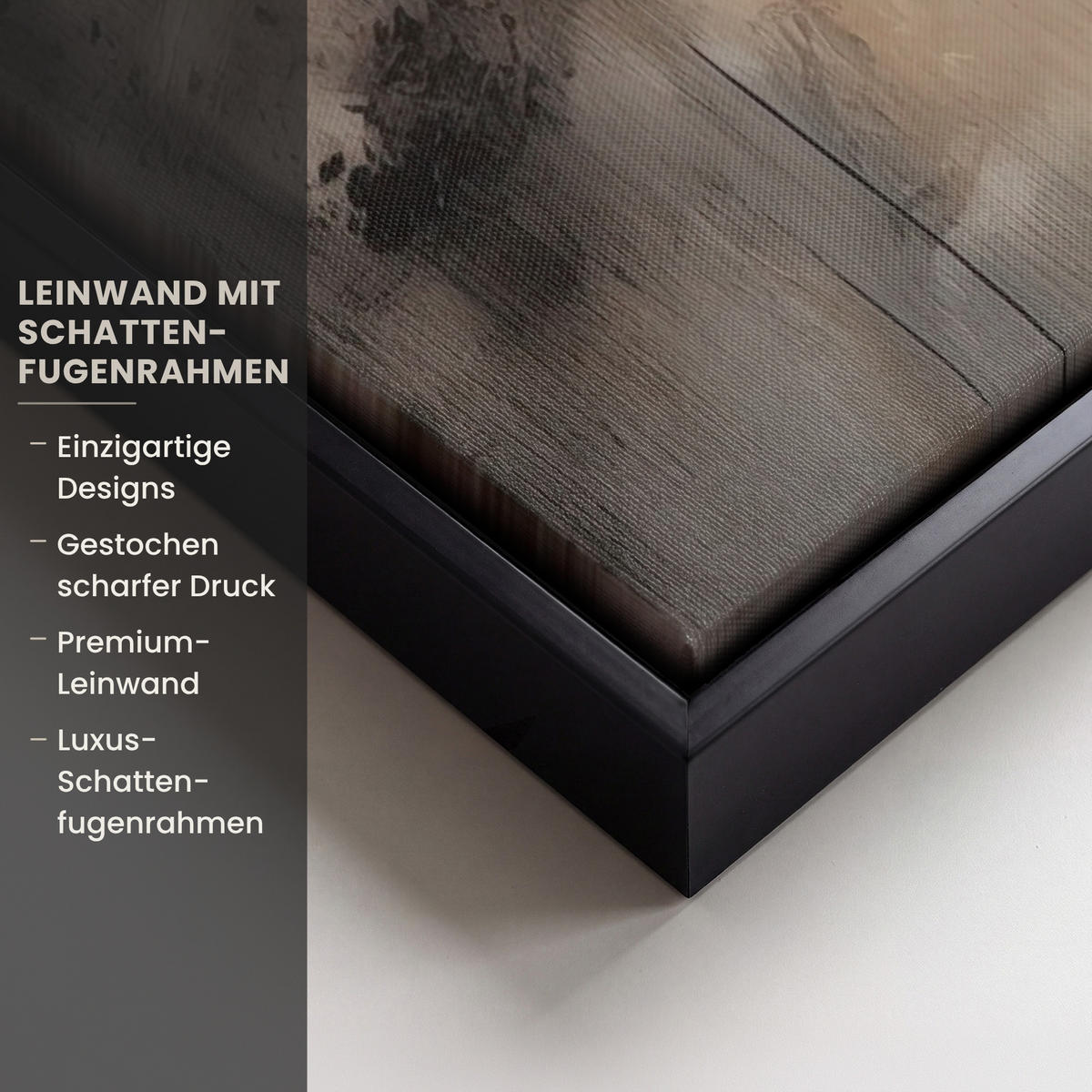 LEINWAND Bilder mit Rahmen - Farbe - Abstrakt - Beige - Kunst - 40x60 - Greige, Textil (40/60cm) - MuchoWow