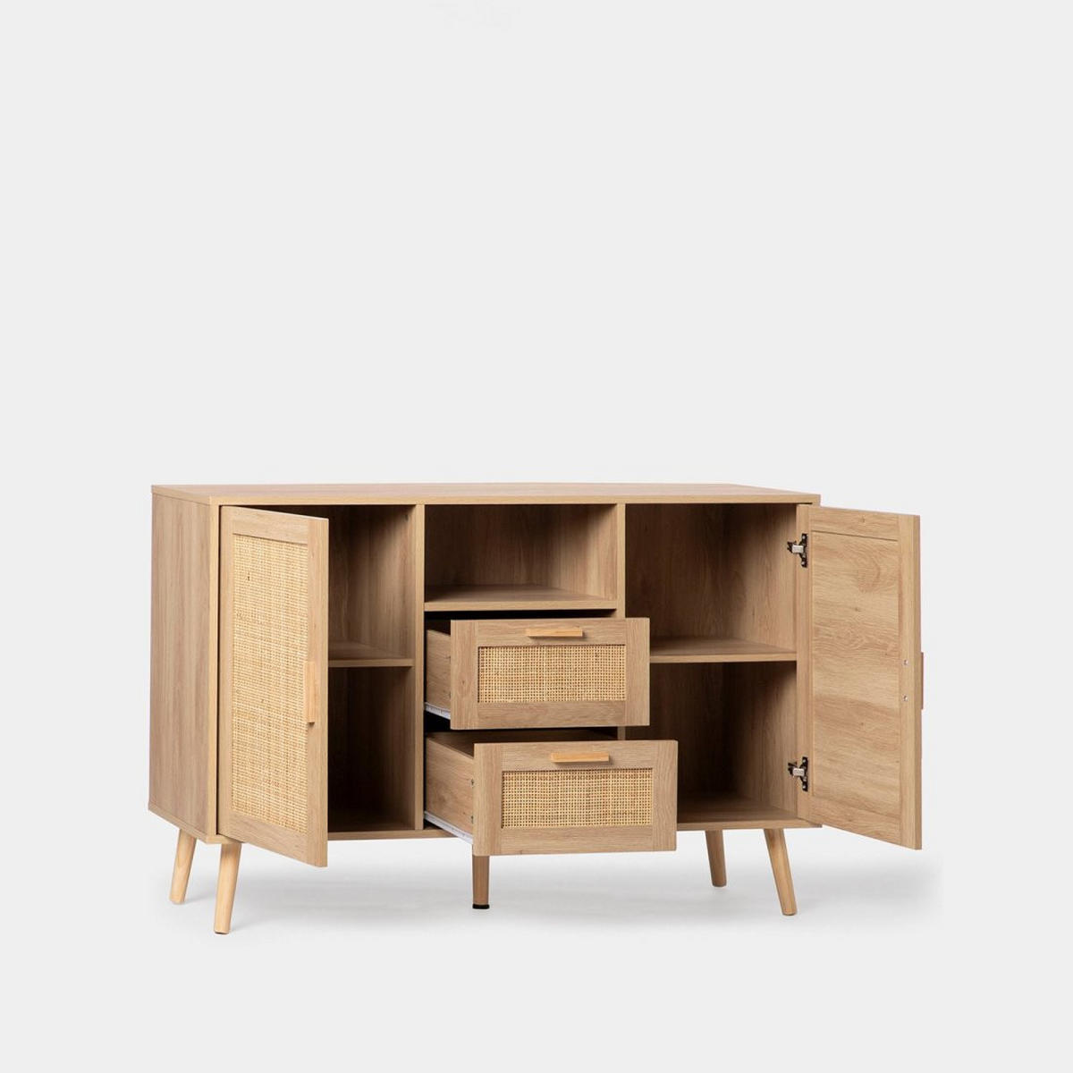 ANRICHTE NIEDRIGE Tahiti Natürlich 120 cm x 79 cm - Naturfarben, Holzwerkstoff (120/79/40cm) - Klast Home