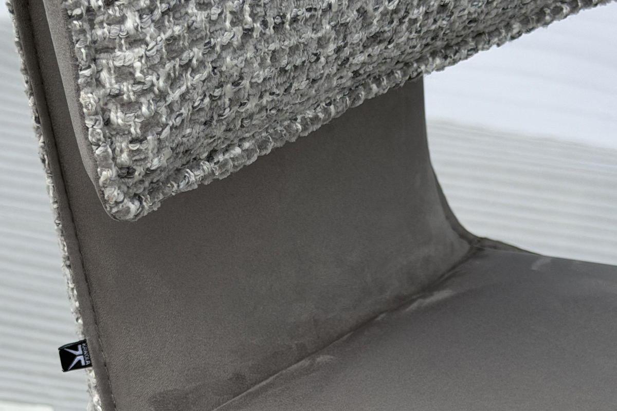 BARHOCKER LILIANA Grau Webstoff Drehbar (360°) (1er-Set) - Grau, Kunststoff/Textil (46/91/61cm) - KAWOLA