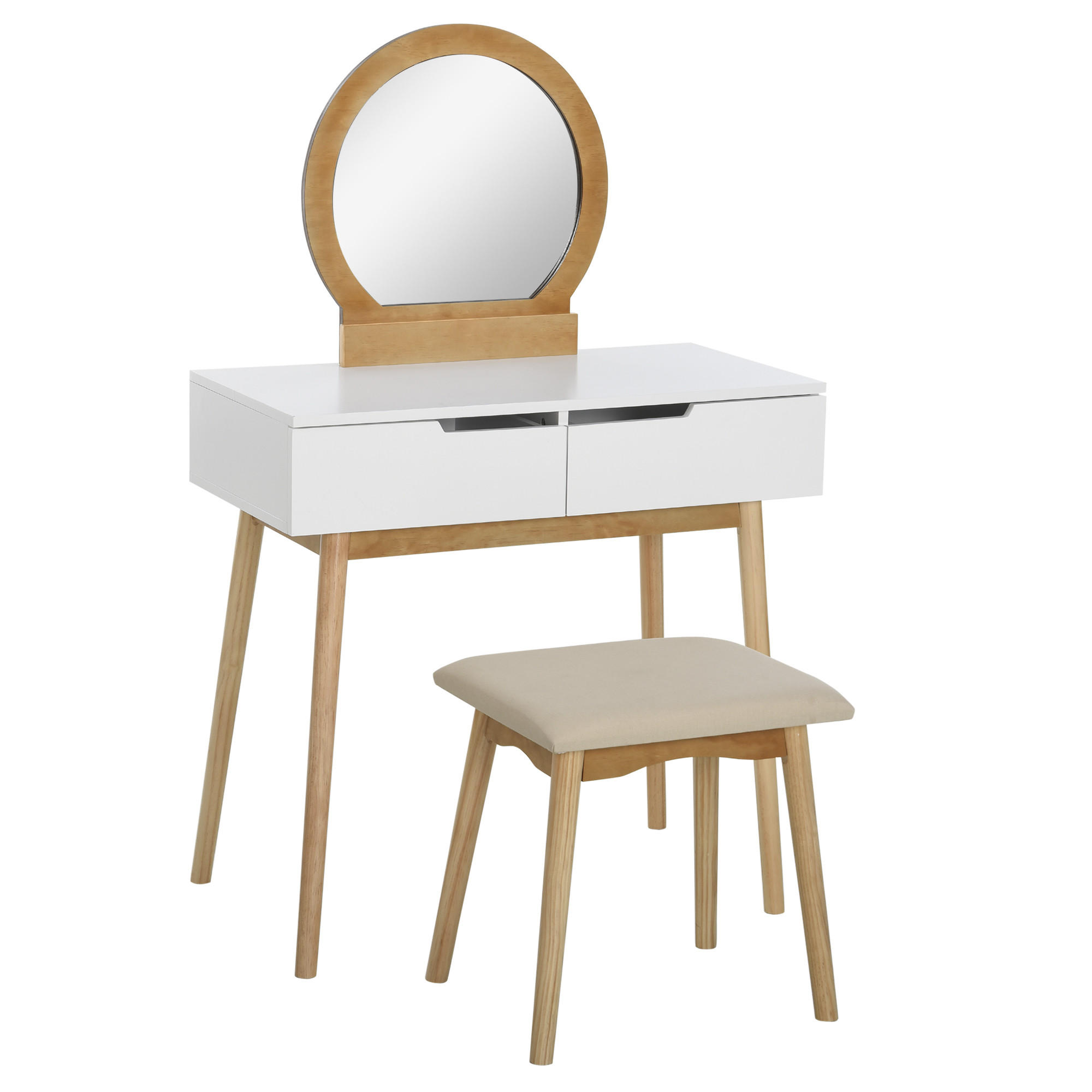 SCHMINKTISCH DE-18284 Weiß - Weiß, Holzwerkstoff (40/127/80cm) - ComfortXL