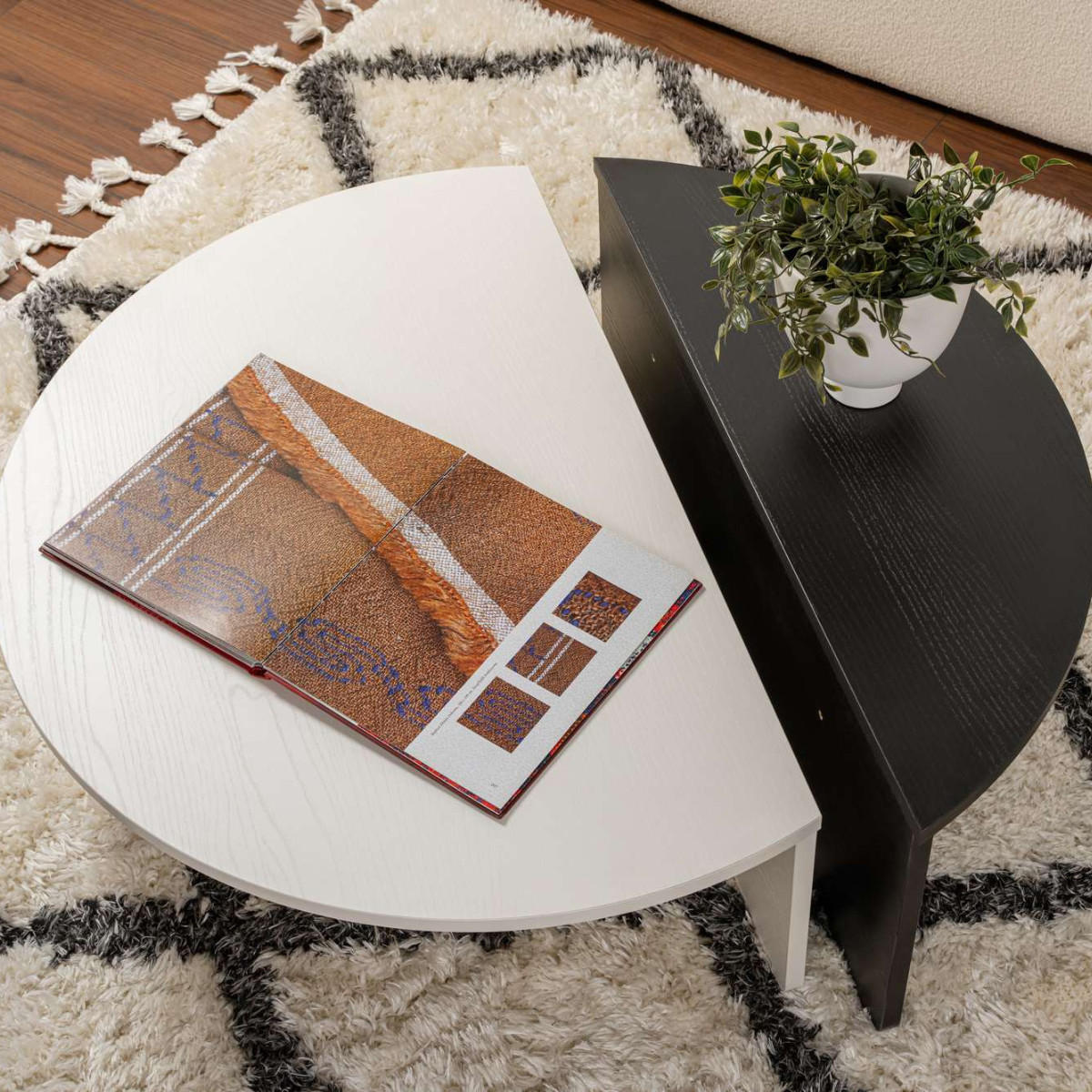 COUCHTISCH orion Blanc de bois - Weiß Hochglanz, Holzwerkstoff (9.5/90/35cm) - Calicosy