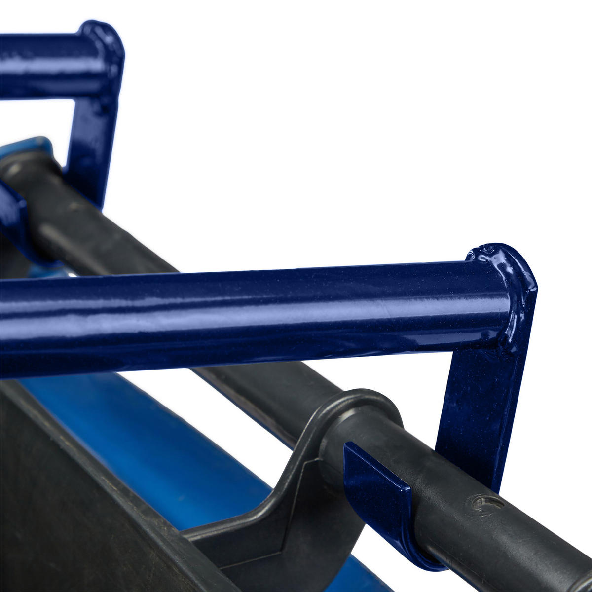 MÜLLPRESSE - Blau, Metall (33/39/95cm) - Relaxdays