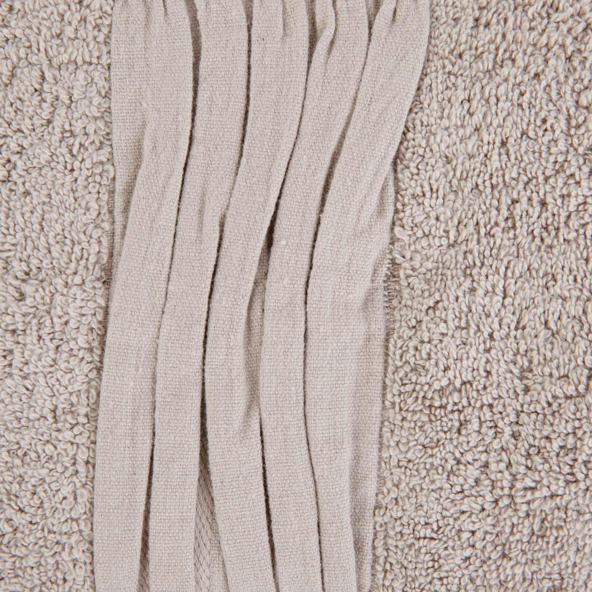 BADETUCH Meride beige 50/90 cm - Beige, Textil (50/90cm) - Homla