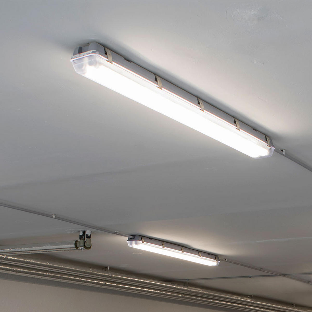 LED DECKENLEUCHTE Kunststoff Weiß 3er Set - Weiß, Kunststoff (150/6.5/5.8cm)