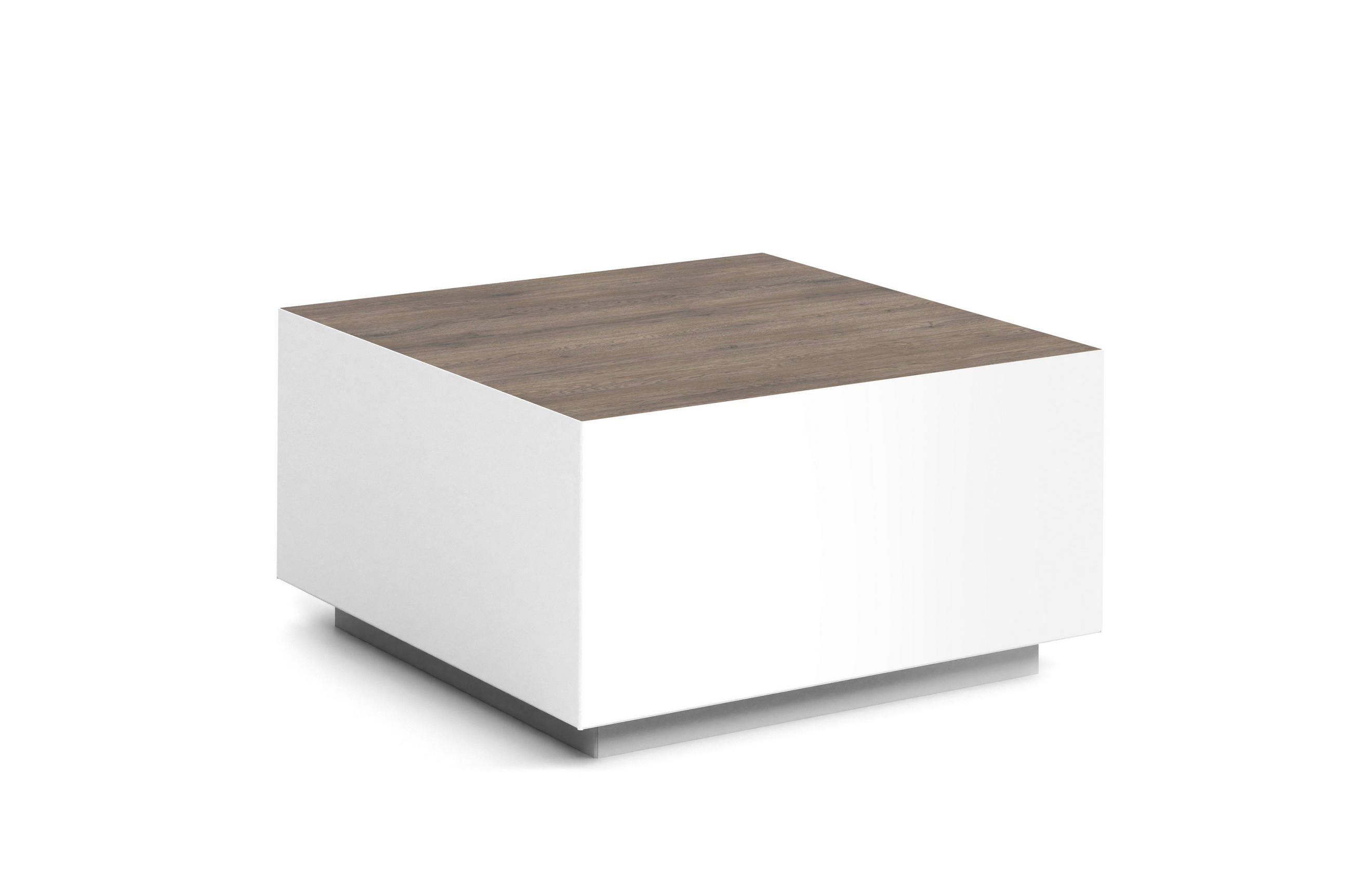 COUCHTISCH QUADRA - Weiß/Sahara, Holzwerkstoff (65/65/35cm) - Meblini