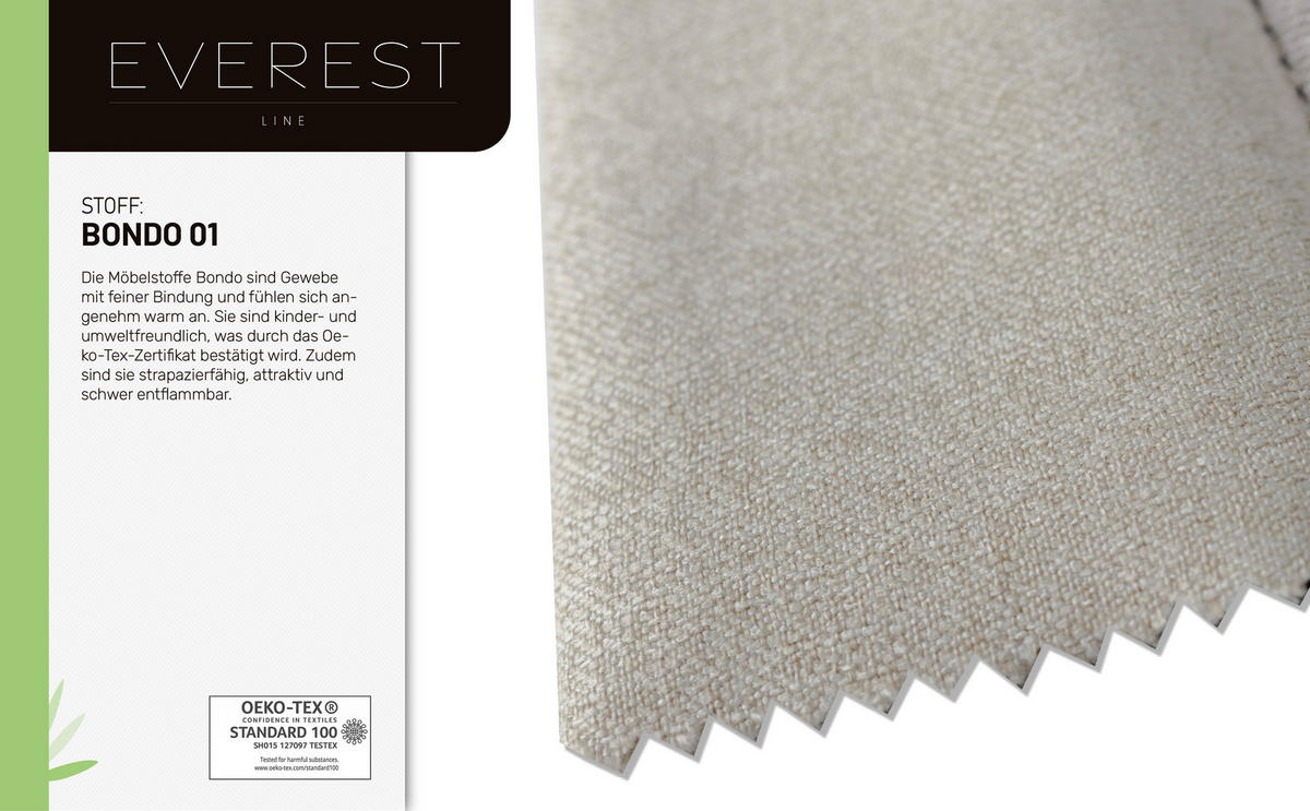 BOXBETT Everest 100 x 200 cm Einzelbett mit hochwertiger Bonell-Matratze und Topper - Beige, Holz (100/200cm) - Panda Möbel