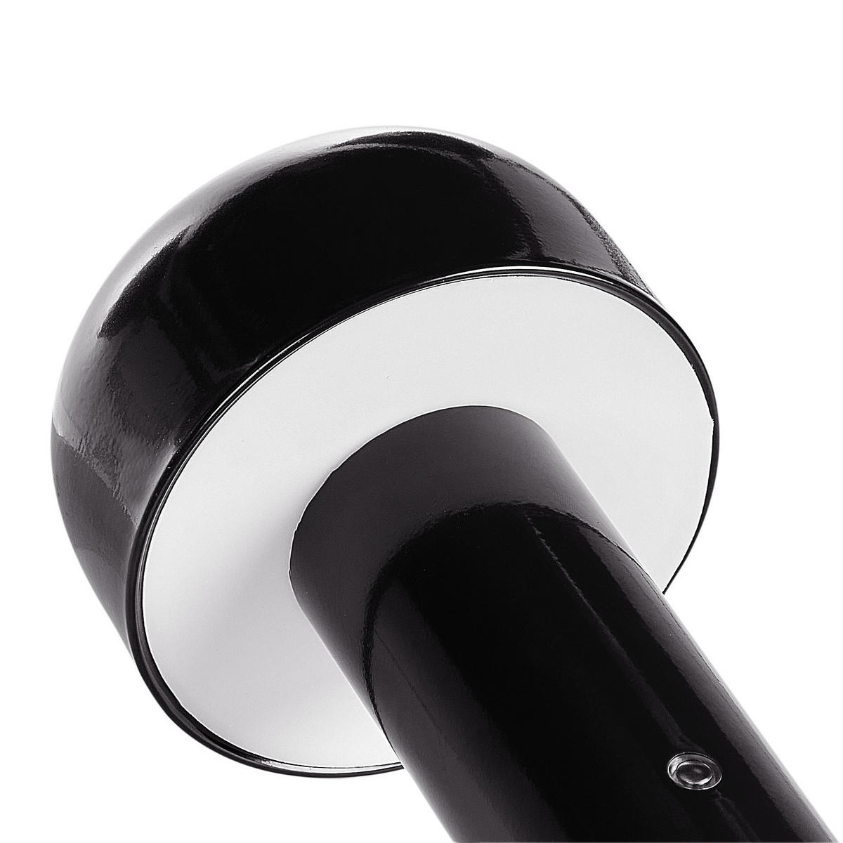 LED-TISCHLEUCHTE Schwarz Besos - Schwarz, Metall (12/12/21cm) - Beliani