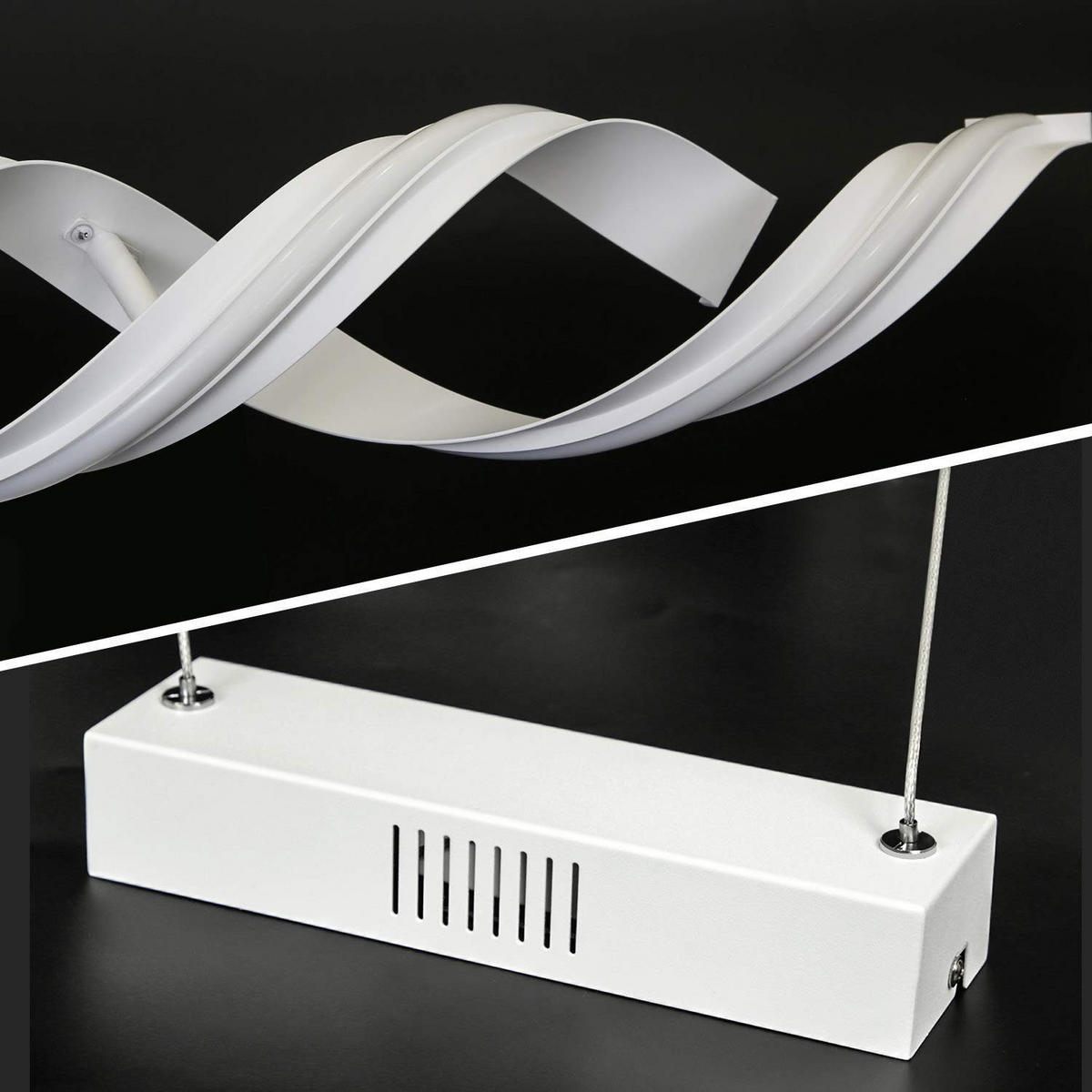 LED HÄNGELEUCHTE Thomas 95/12/150 cm - Weiß, Metall (95/12/150cm) - Nettlife