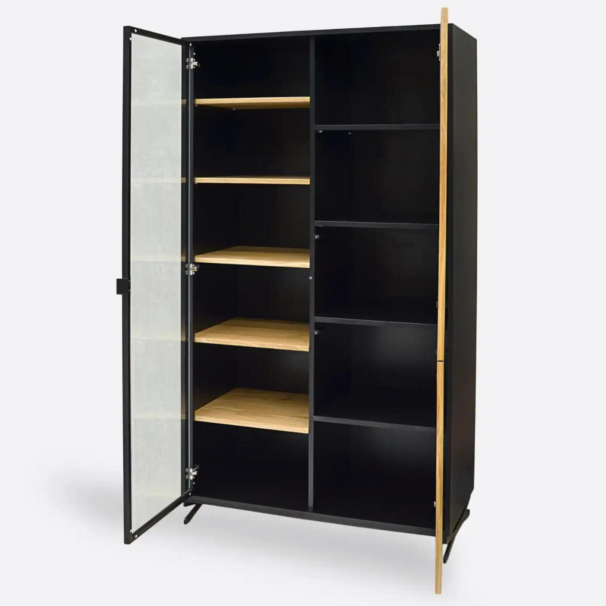 BÜCHERREGAL aus Holz 100cm breit CASTEL - Eichefarben, Holz (100/185/45cm) - Rawood Furniture