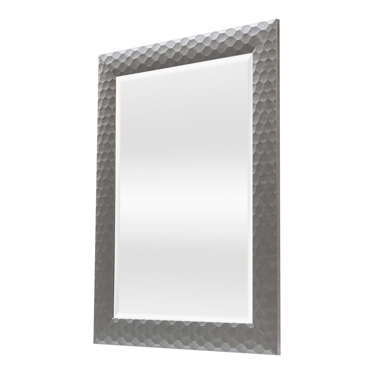 WANDSPIEGEL Ocre - Silberfarben, Glas/Kunststoff (50/84/70cm) - [en.casa]