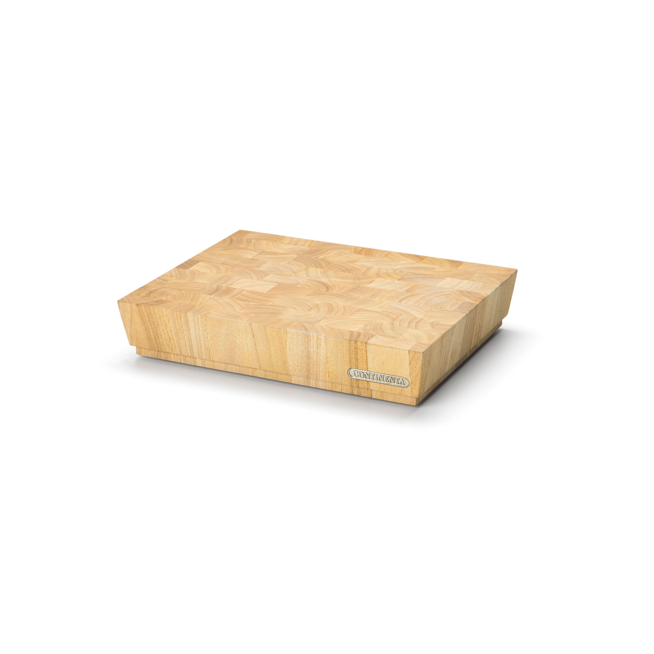 HACKBLOCK, Gummibaumholz, 40 x 30 x 7.5 cm - Braun, Holz (30/40cm) - Continenta