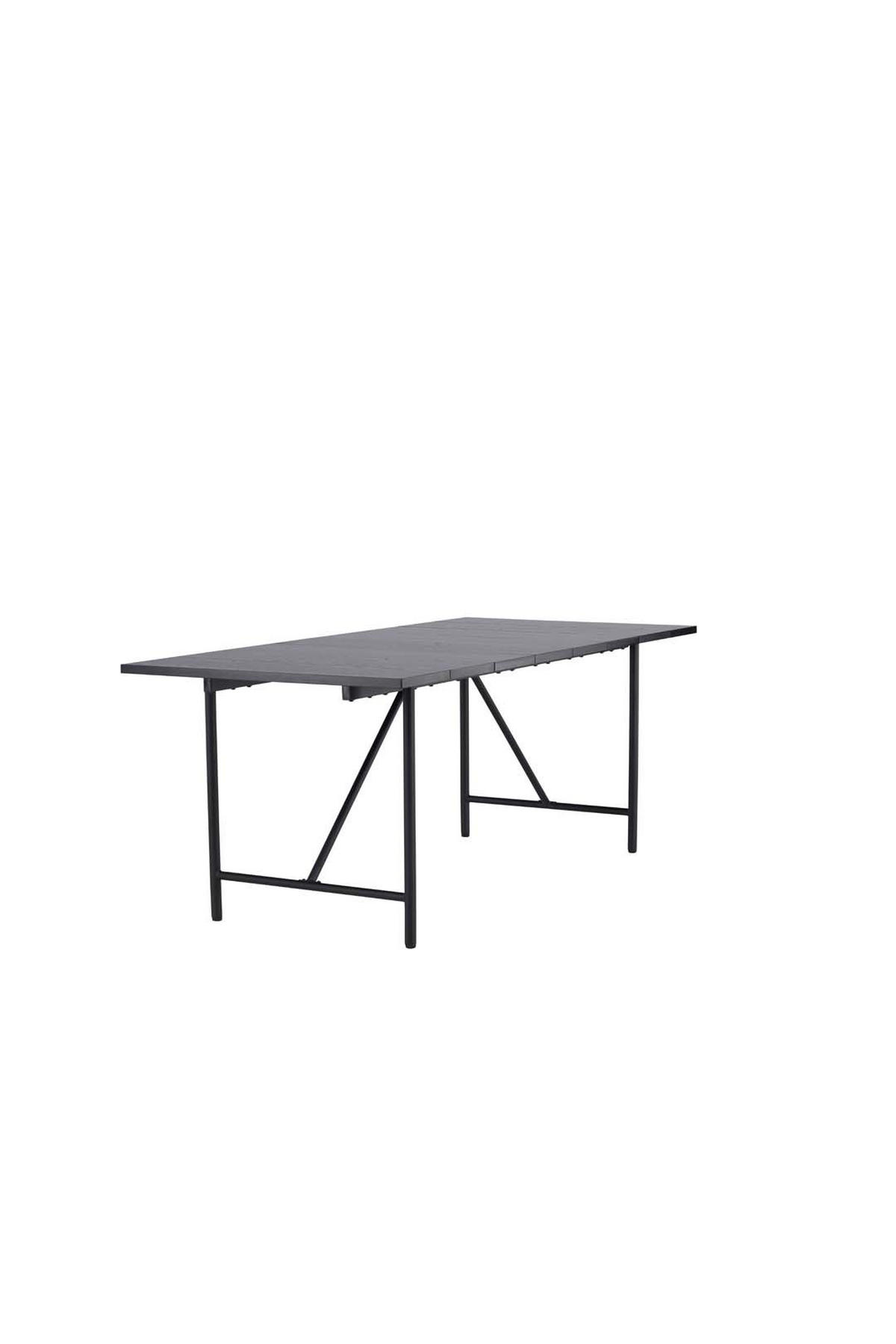 ESSTISCH 90x200cm schwarz - Schwarz, Holzwerkstoff (200/90/75cm) - ebuy24