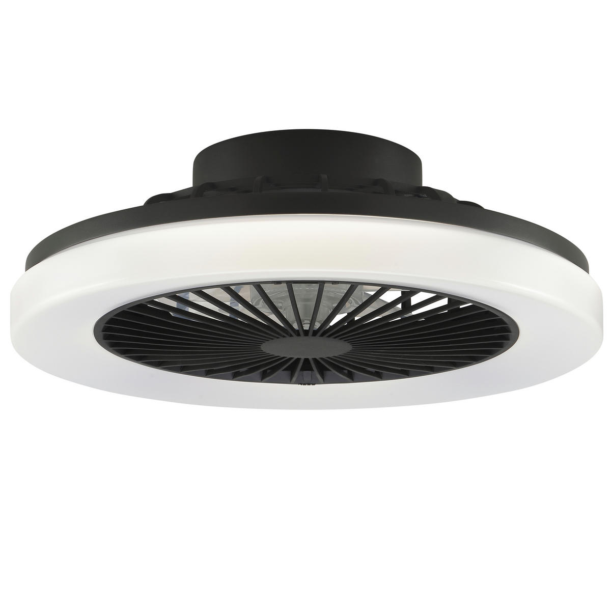 LED DECKENLEUCHTE Varelo Schwarz 42/42/13,8 cm - Schwarz, Kunststoff (42/42/13.8cm) - Brilliant