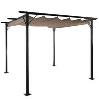 PERGOLA Taupe, Braun - Taupe/Braun, Metall (350/232/350cm) - MCW