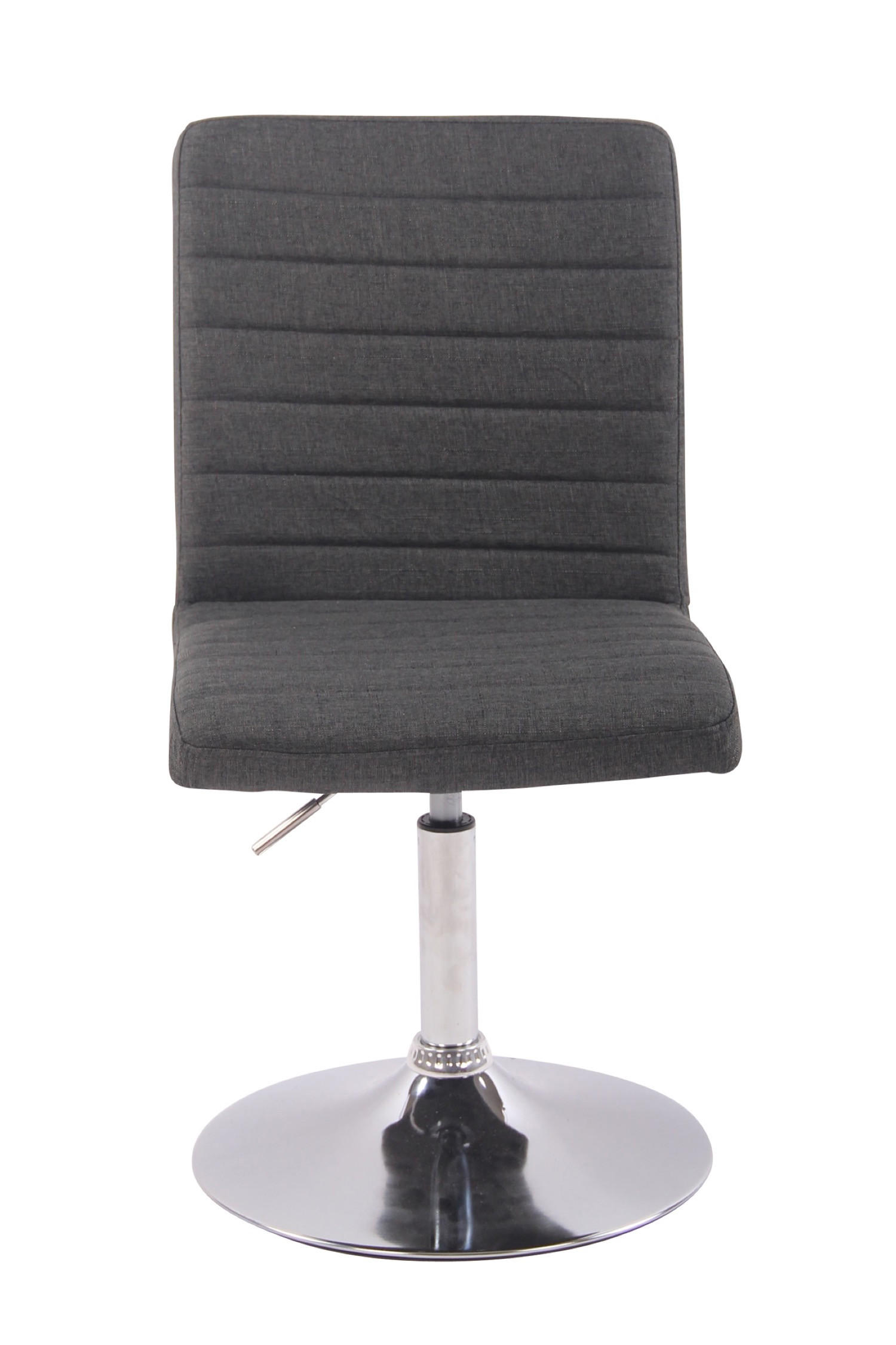 ESSZIMMERSTUHL Evon, Stoff dunkelgrau - Edelstahlfarben/Dunkelgrau, Textil/Metall (44/97/60cm) - TPFLiving