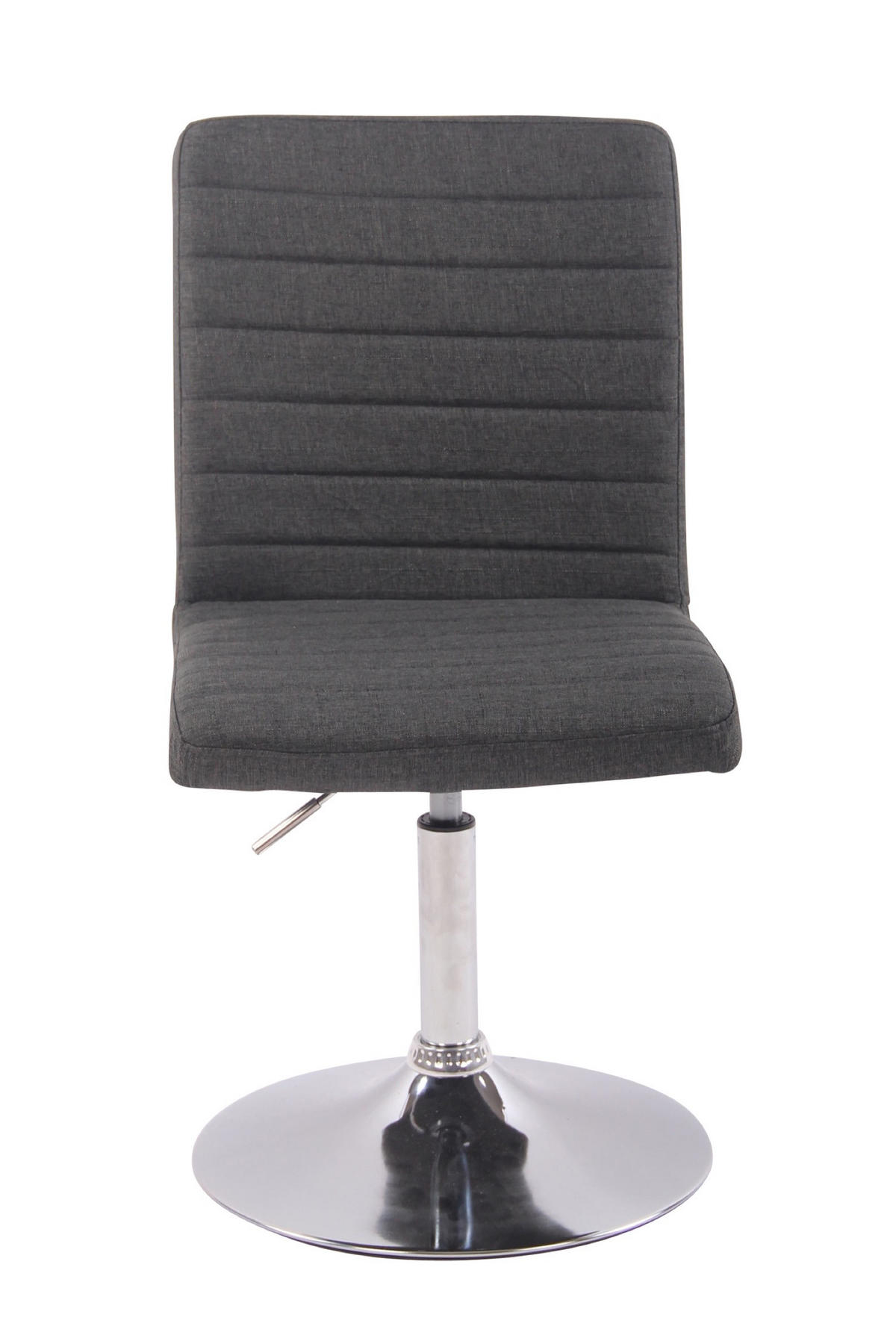 ESSZIMMERSTUHL Evon, Stoff dunkelgrau - Edelstahlfarben/Dunkelgrau, Textil/Metall (44/97/60cm) - TPFLiving