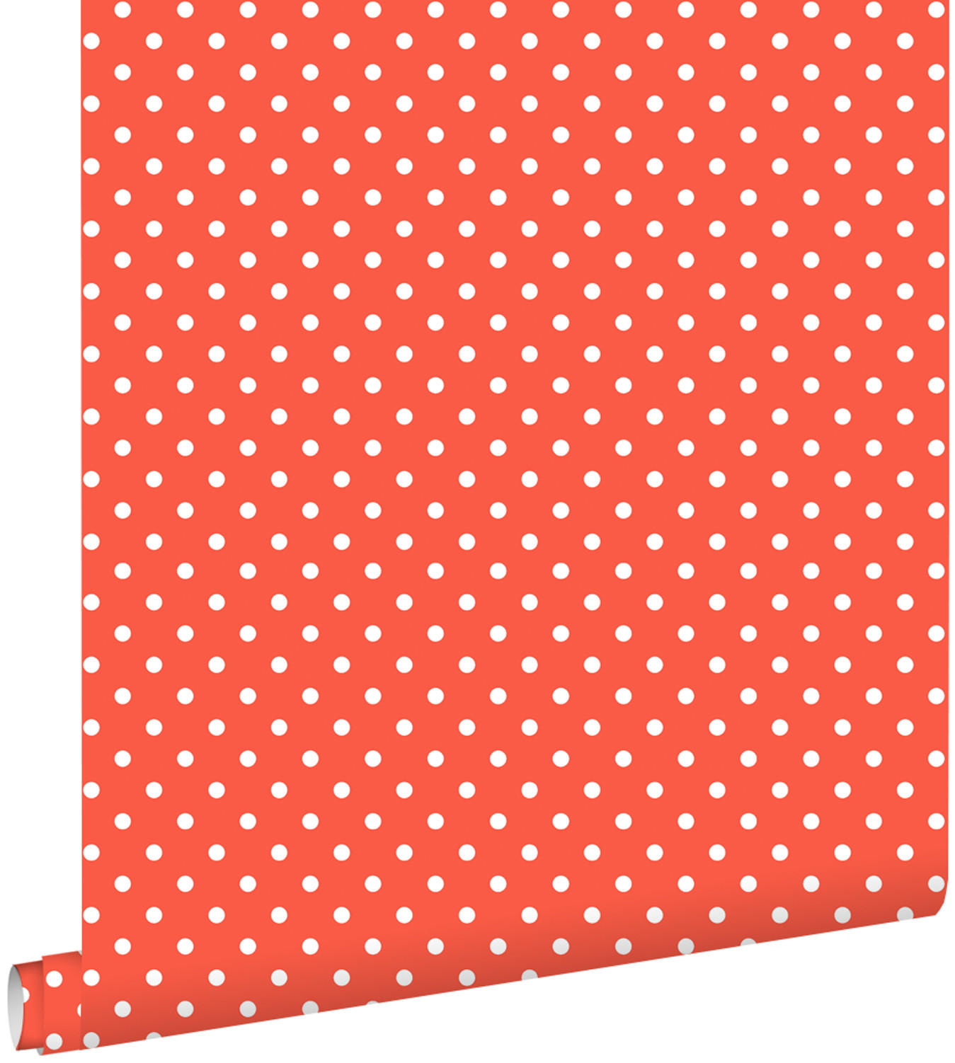 TAPETE Punkte 53 cm x 10.05 m - Rot, Papier (53/0.1cm) - ESTAhome