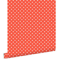TAPETE Punkte 53 cm x 10.05 m - Rot, Papier (53/0.1cm) - ESTAhome